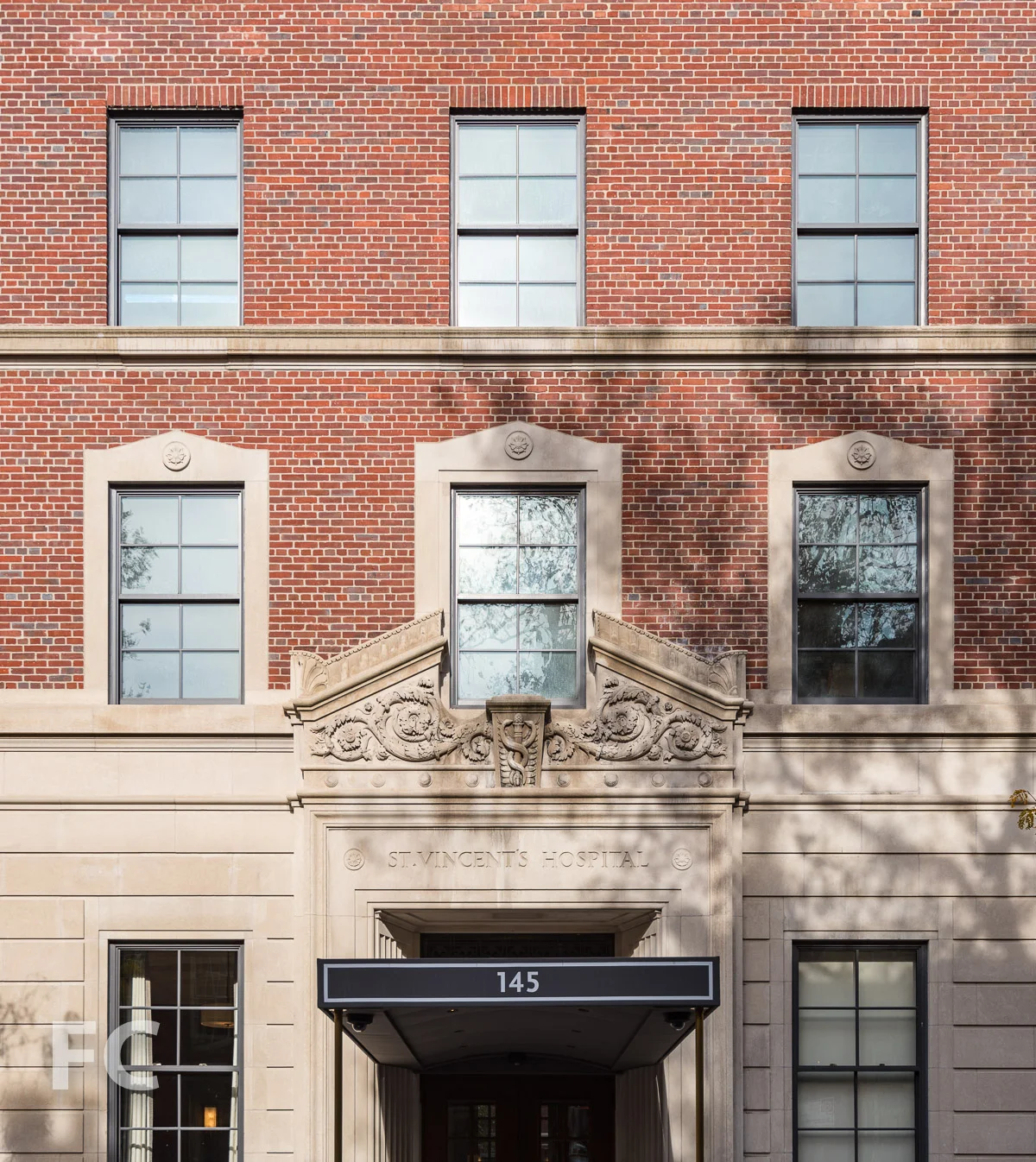 Residential entry at 145 West 11th Street.
