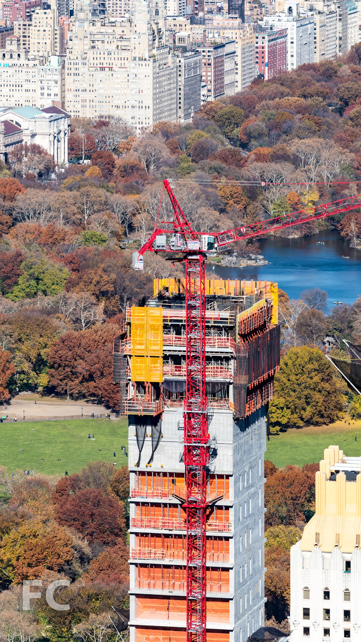 Southeast corner of the tower.