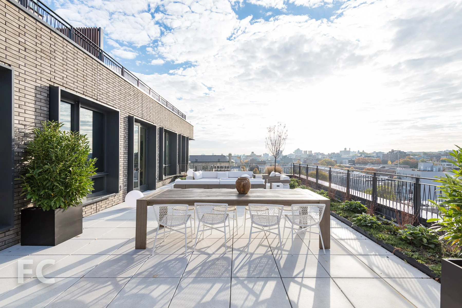 Roof deck.