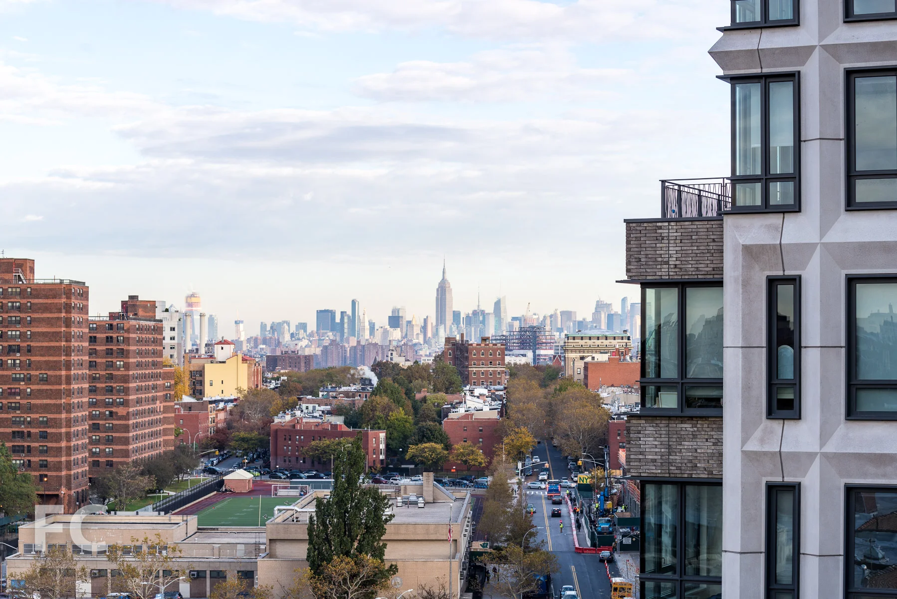 View north towards Midtown.