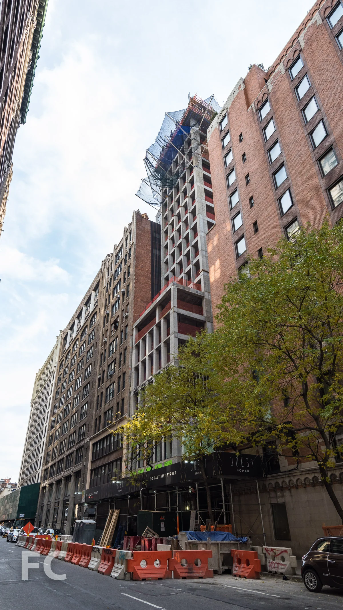 Northwest corner from East 31st Street.