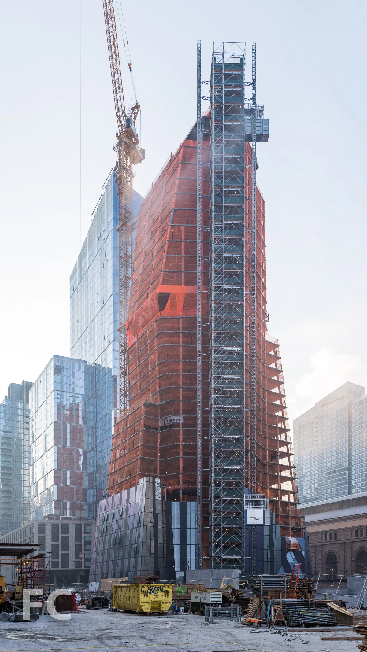 Northwest corner of Three Waterline Square.