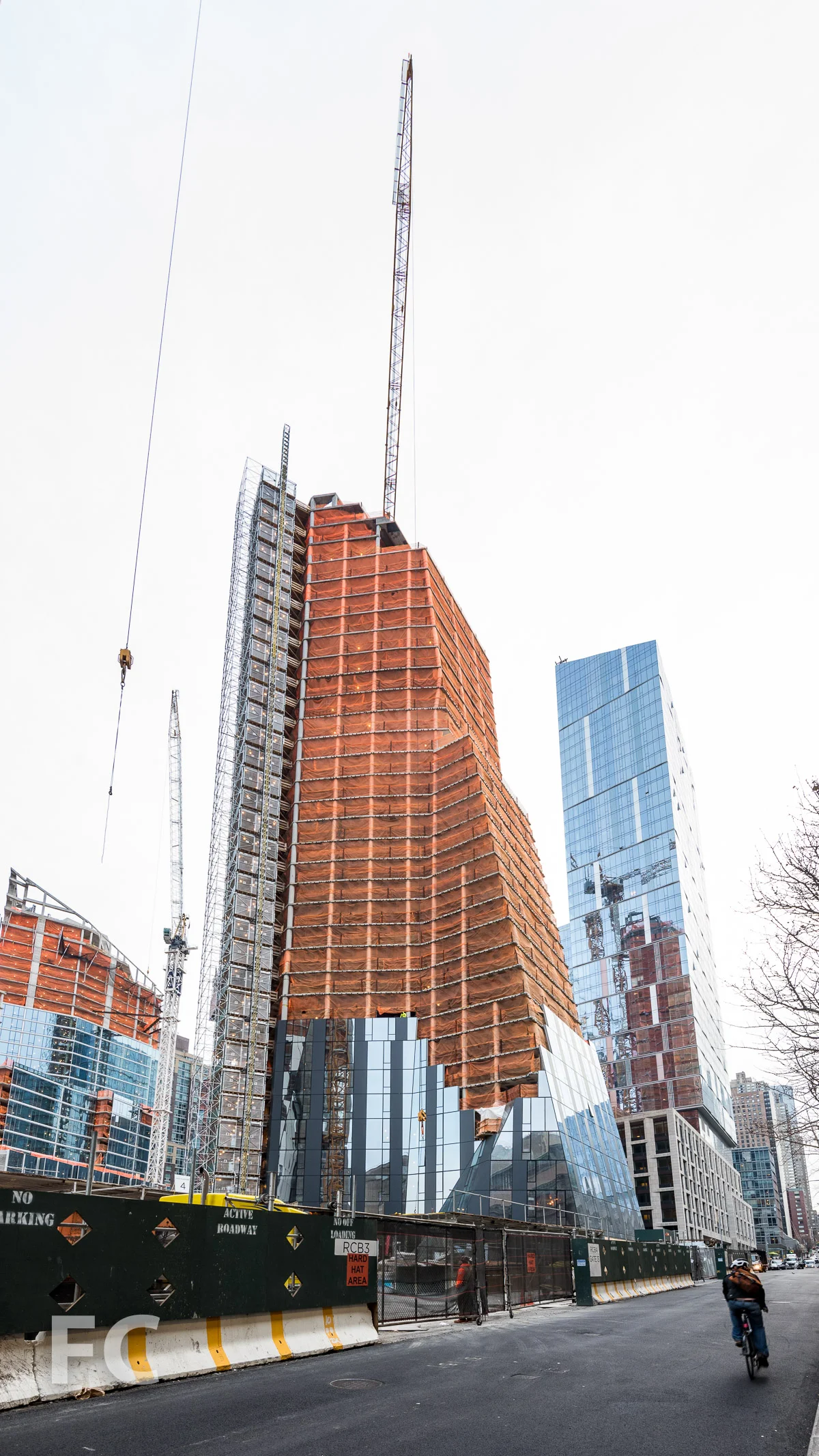 Southwest corner of Three Waterline Square.