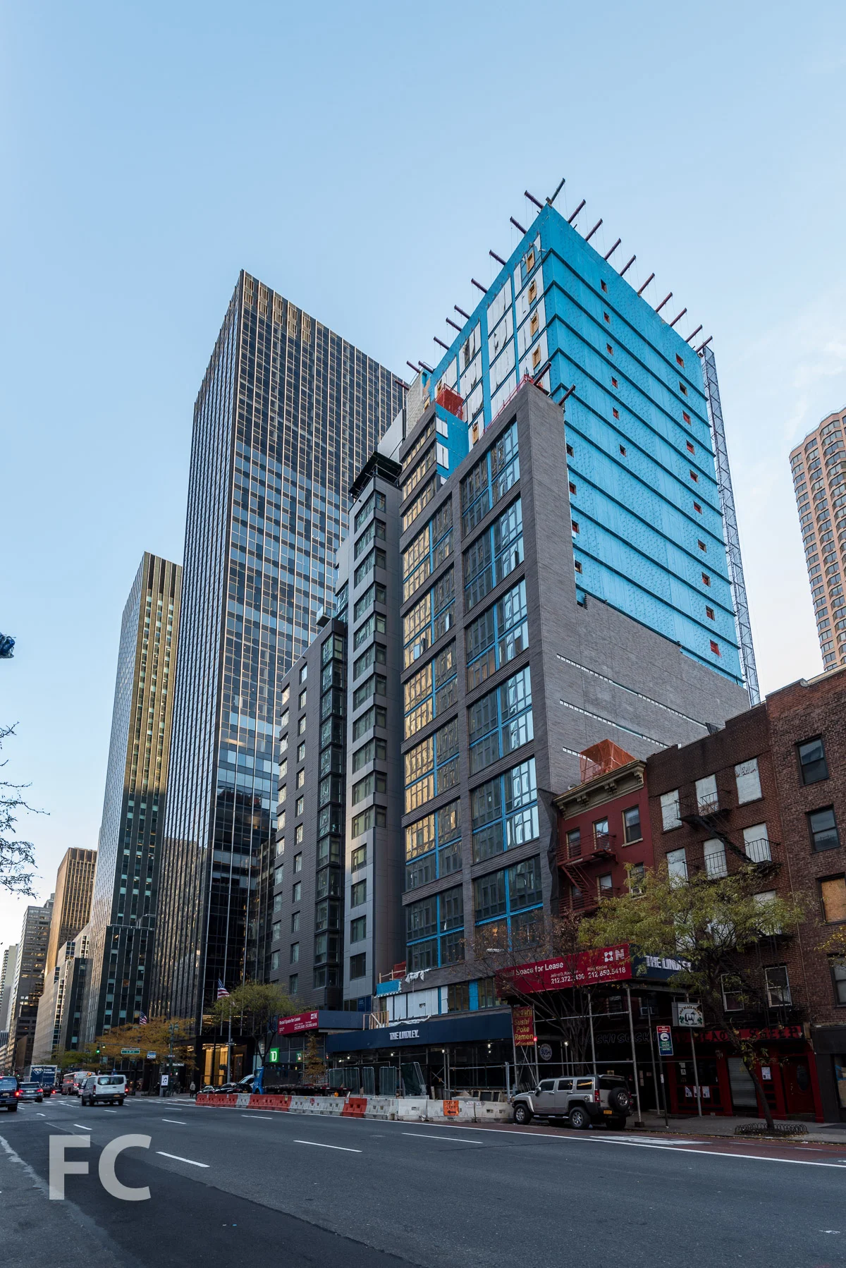 Southwest corner from 3rd Avenue.
