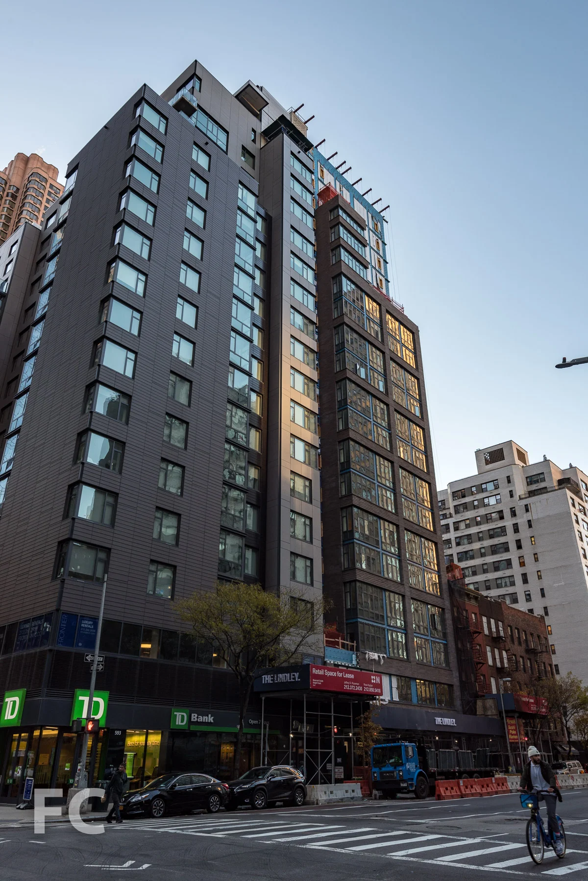 Northwest corner from 3rd Avenue.