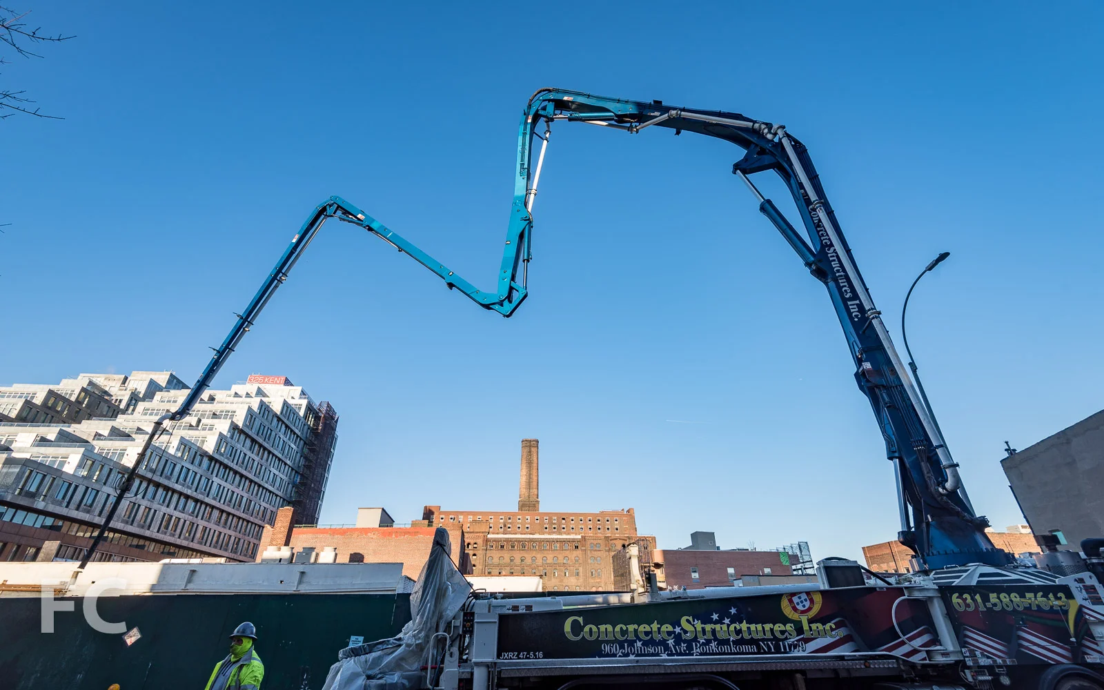 Foundation work ongoing at 360 Wythe.