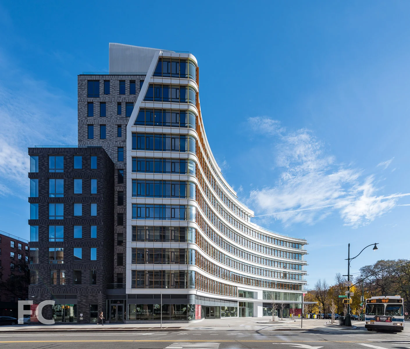 West facade from Frederick Douglass Boulevard.