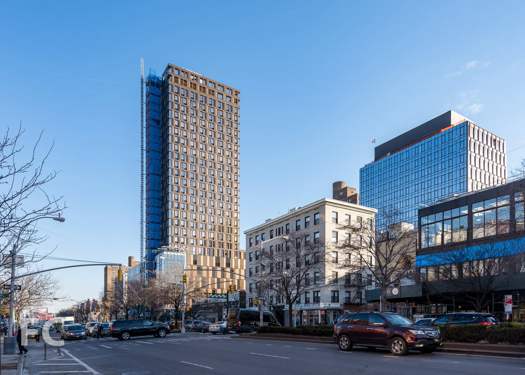 West façade from Delancey Street.