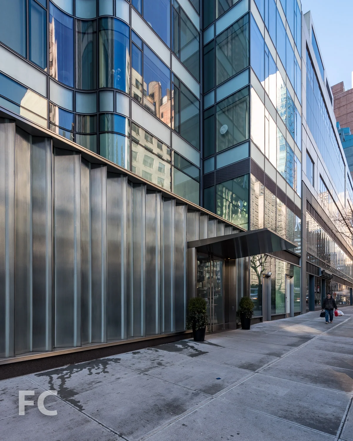 Residential entry on East 57th Street.
