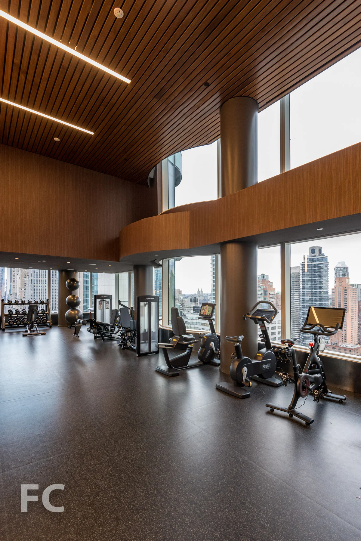 Fitness center.