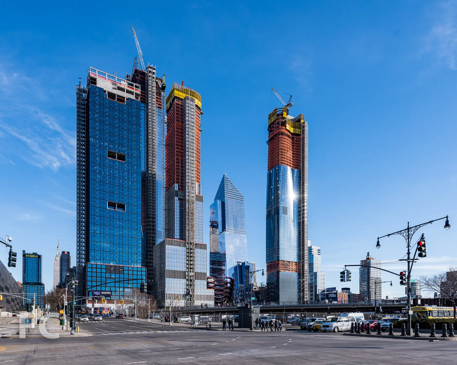 View of Hudson Yards from 12th Avenue.
