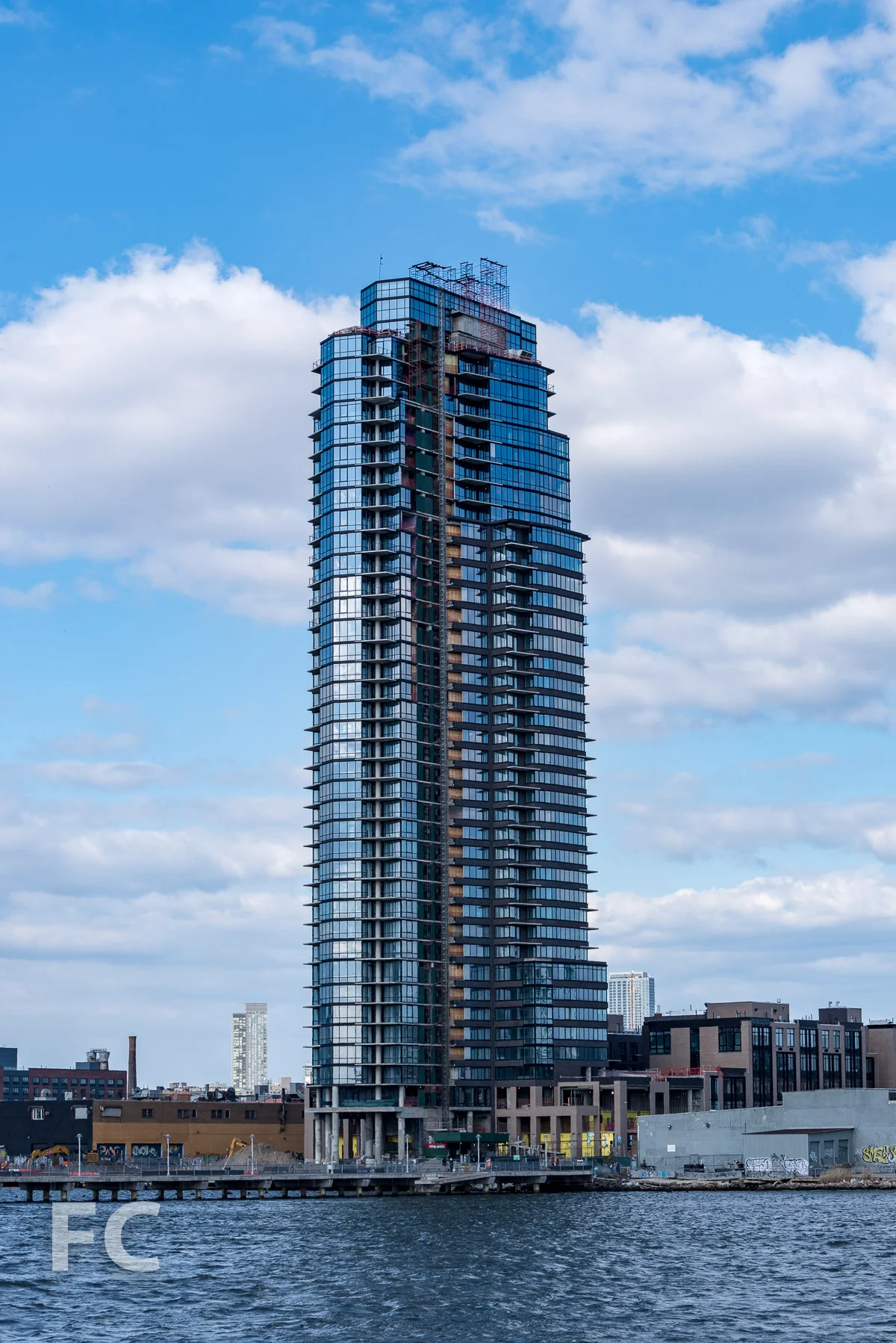 Southwest corner from the East River.