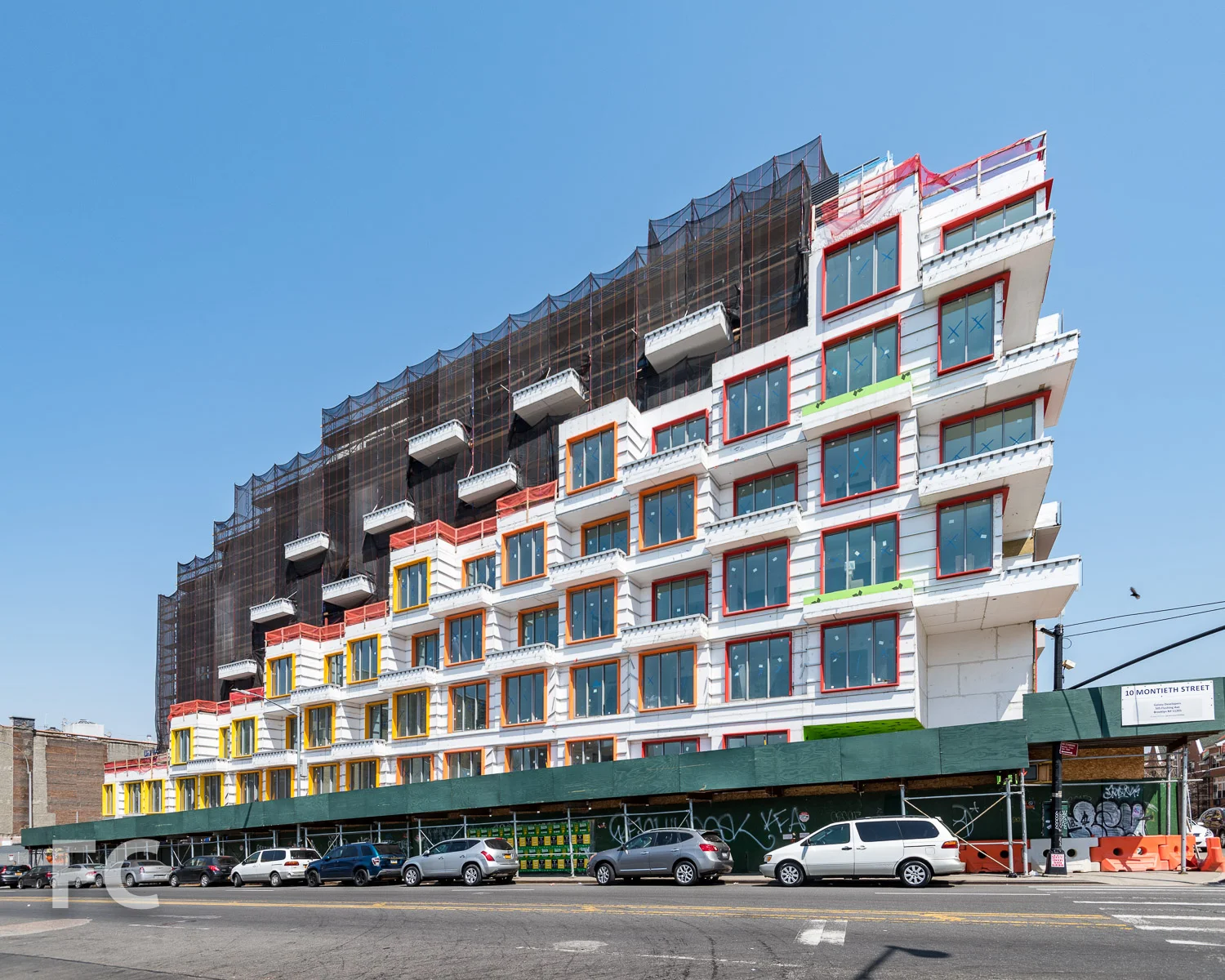 West façade from Bushwick Avenue.