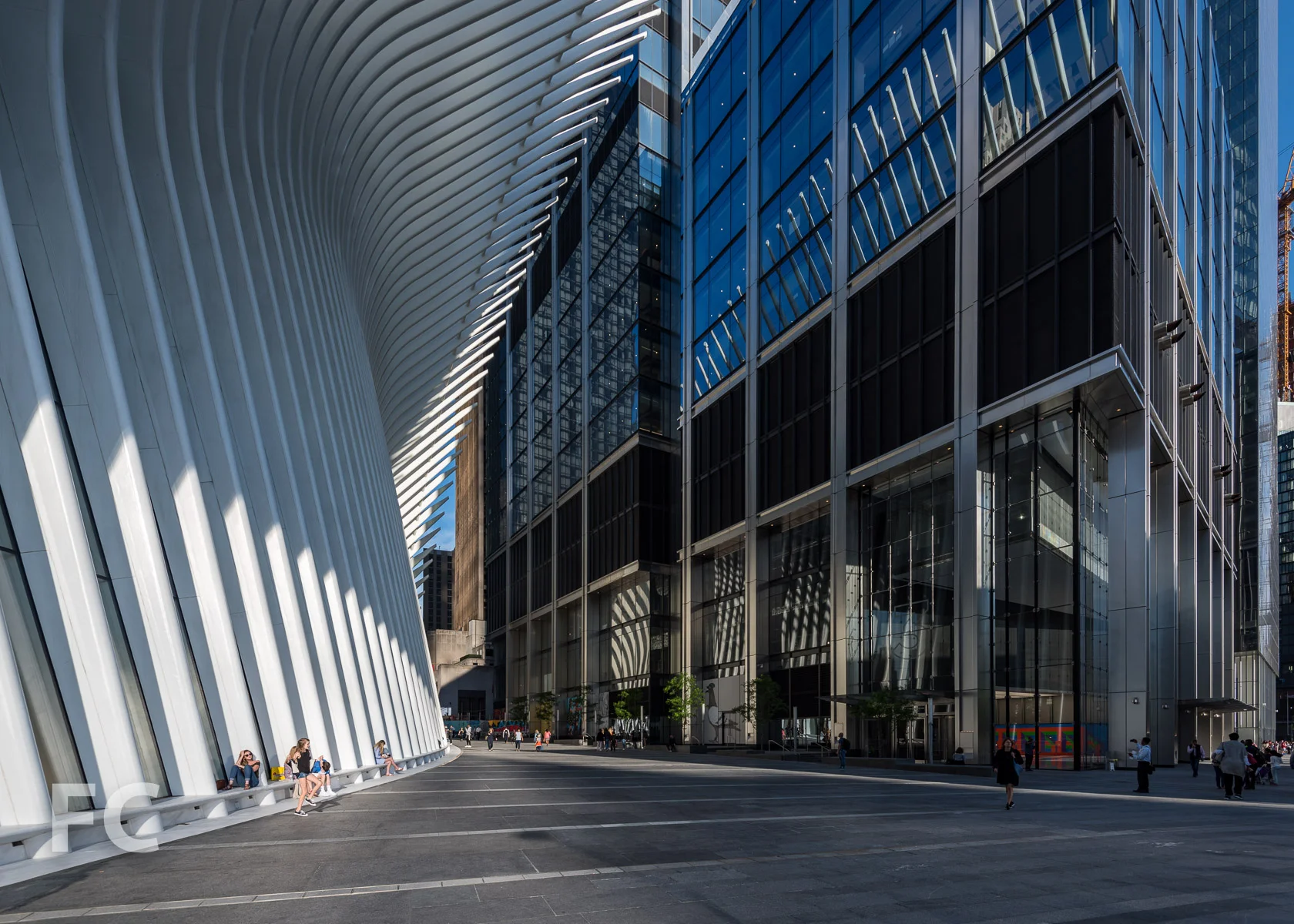 South plaza of the Transit Hub.
