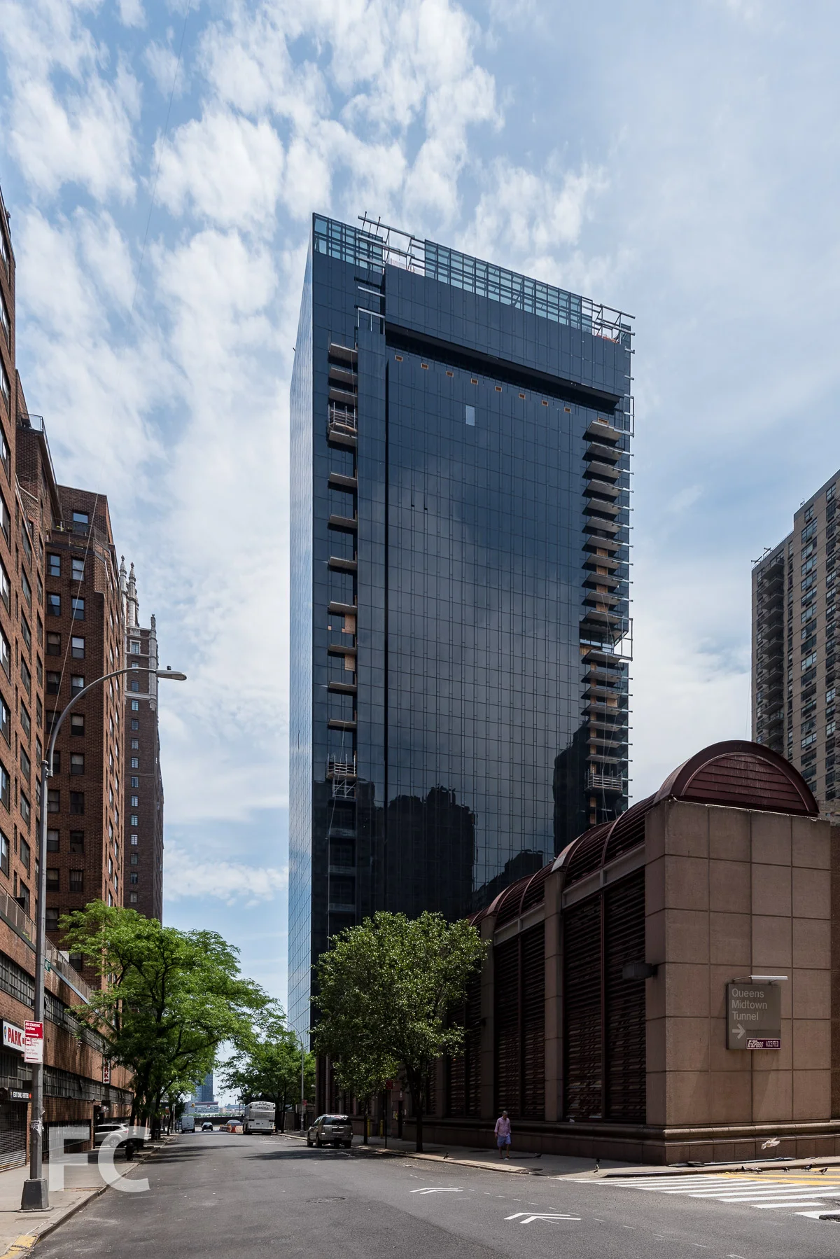West façade from East 40th Street.