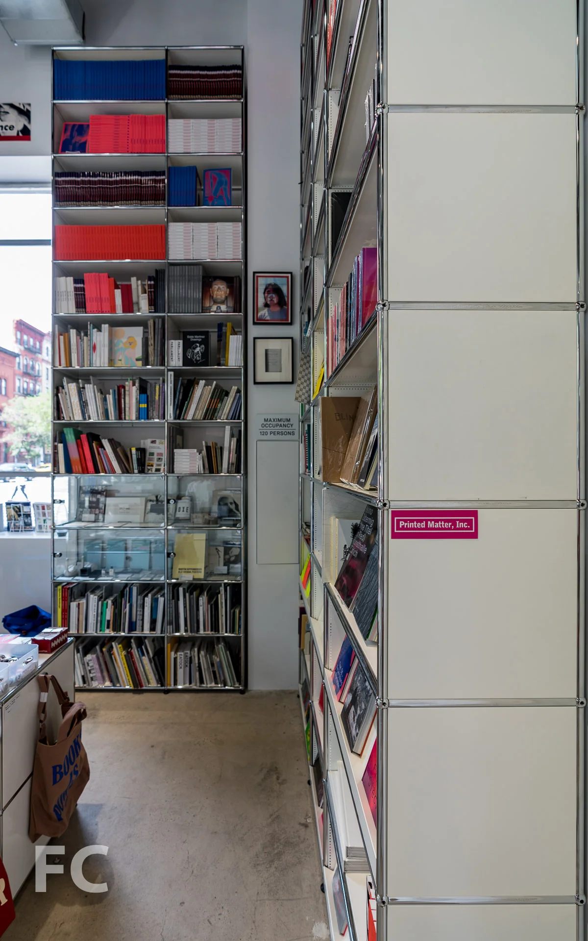 Bookstore operated by Printed Matter.