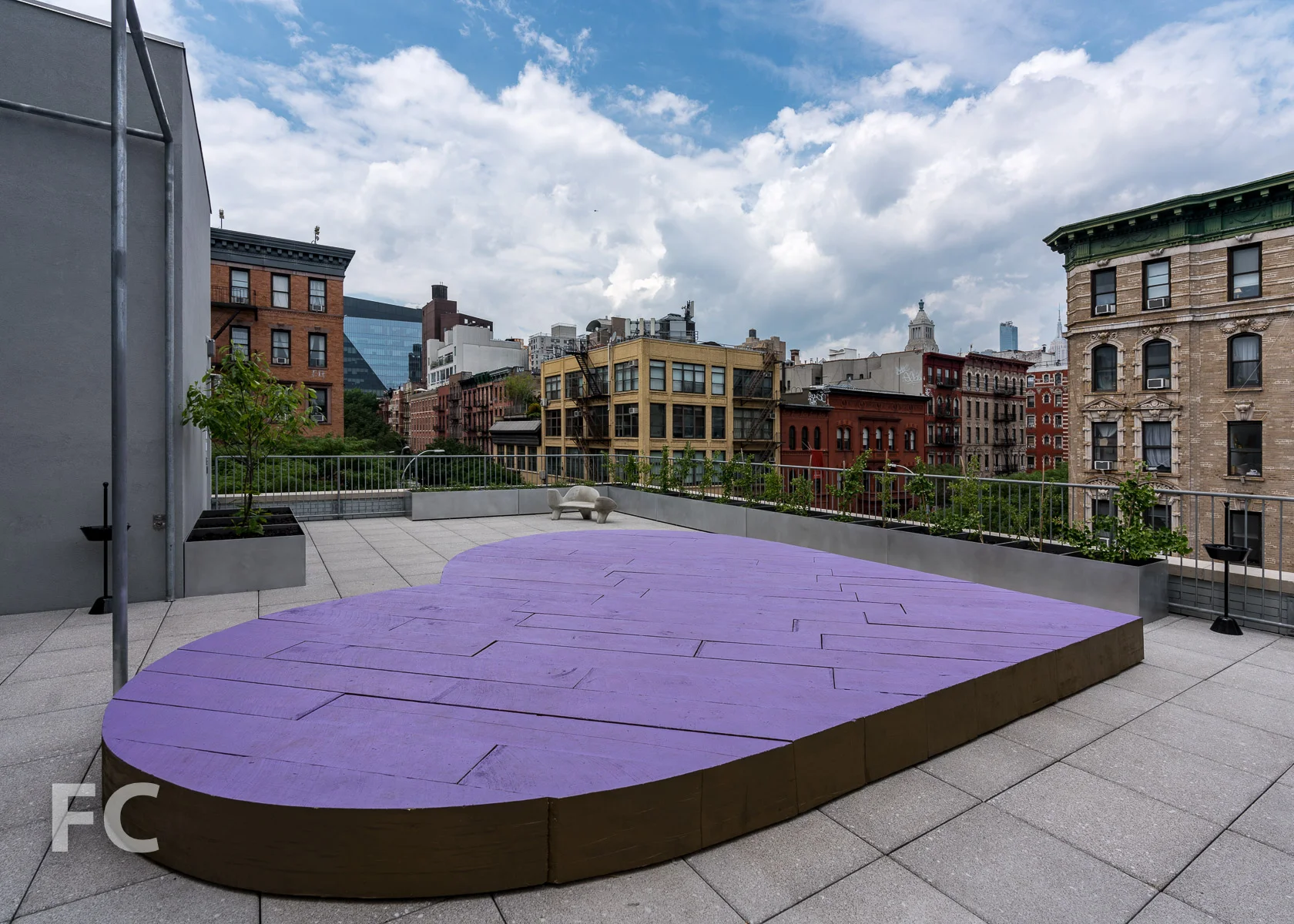 Rooftop space.