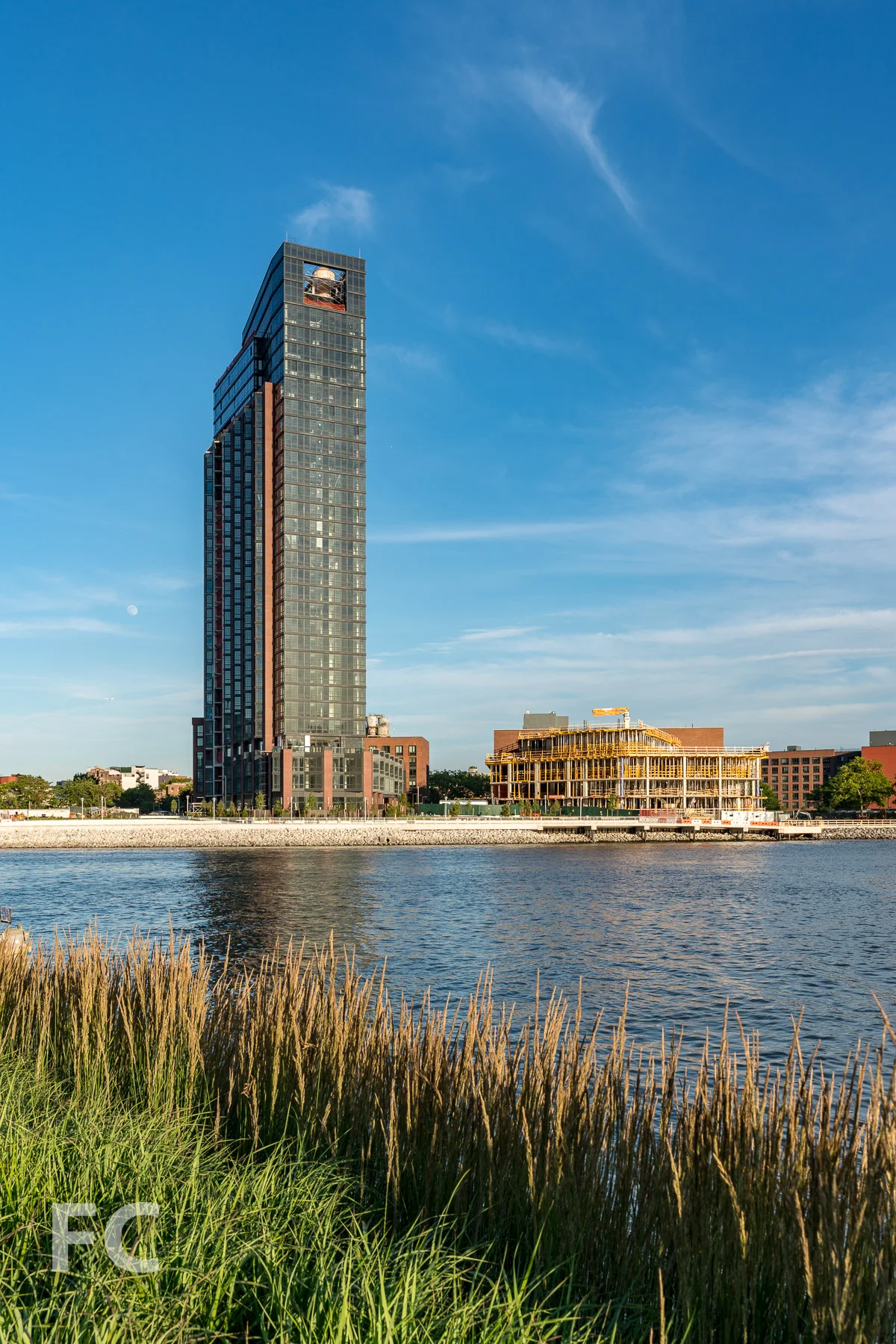 The first phase of market rate towers at Greenpoint Landing.