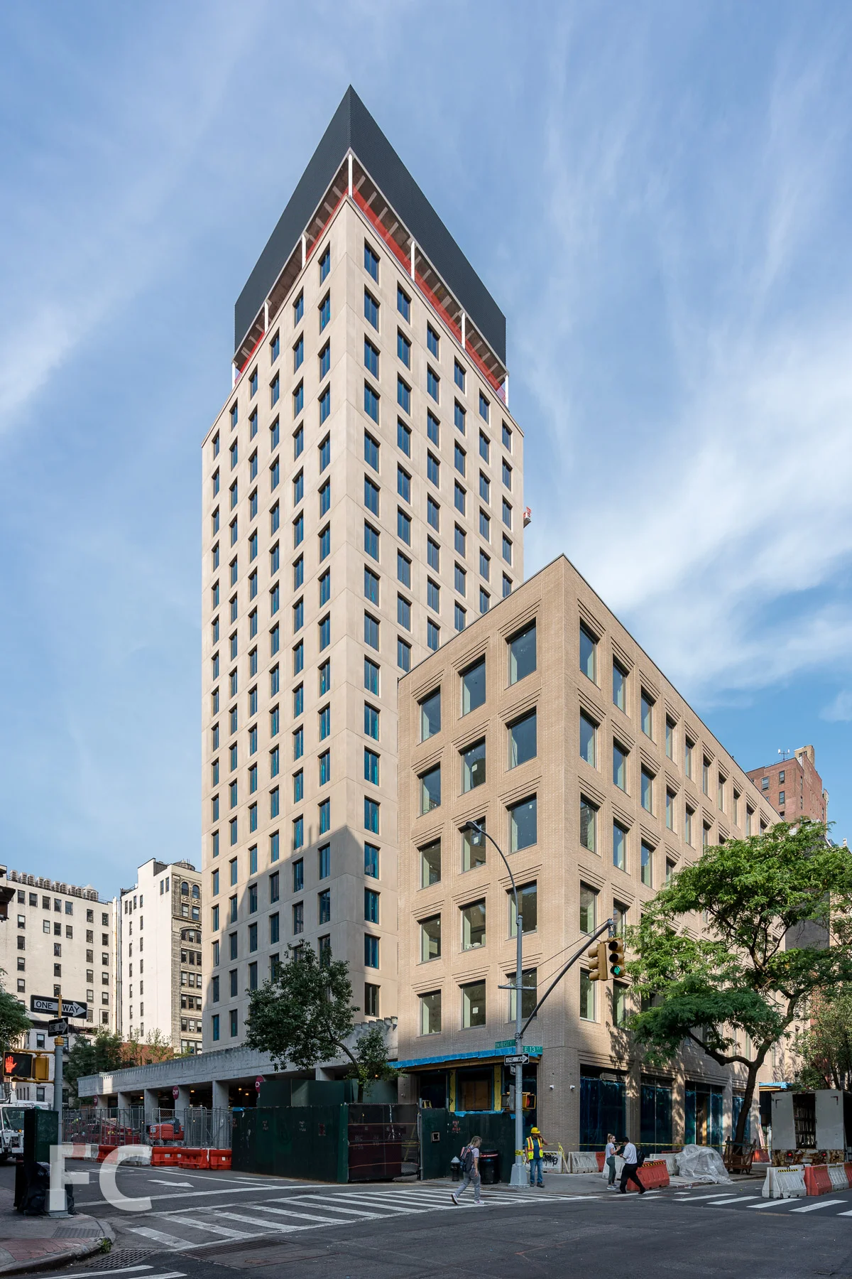 Northeast corner from East 13th Street and University Place.