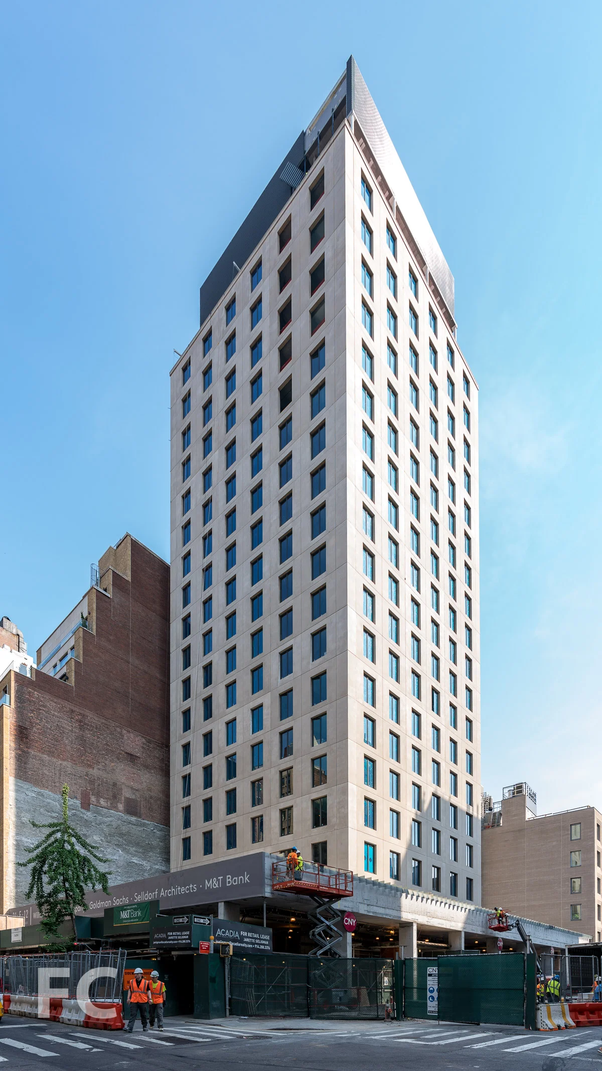 Southeast corner from University Place and East 12th Street.