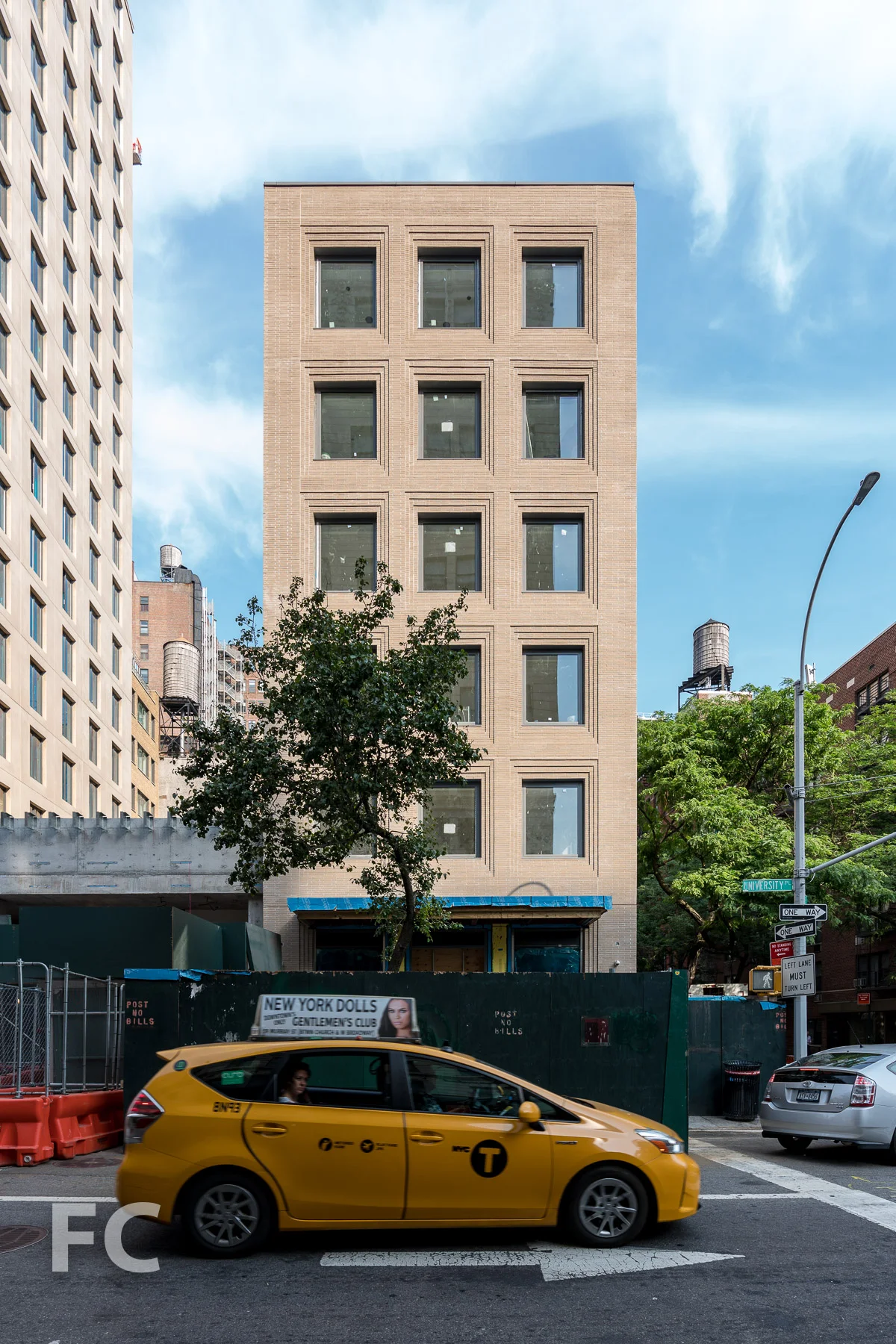 East facade from University Place.