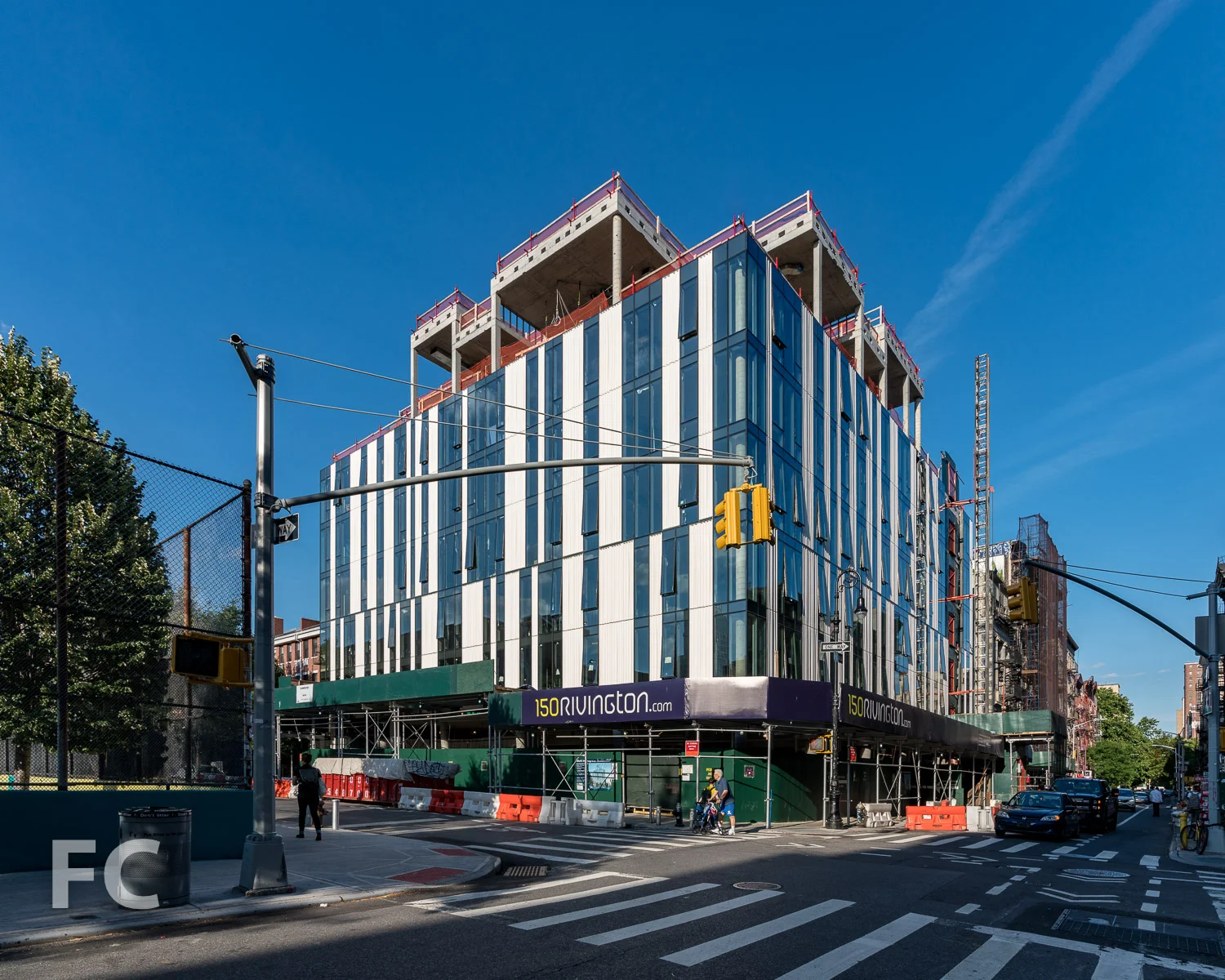 Southwest corner from Suffolk and Rivington Street.