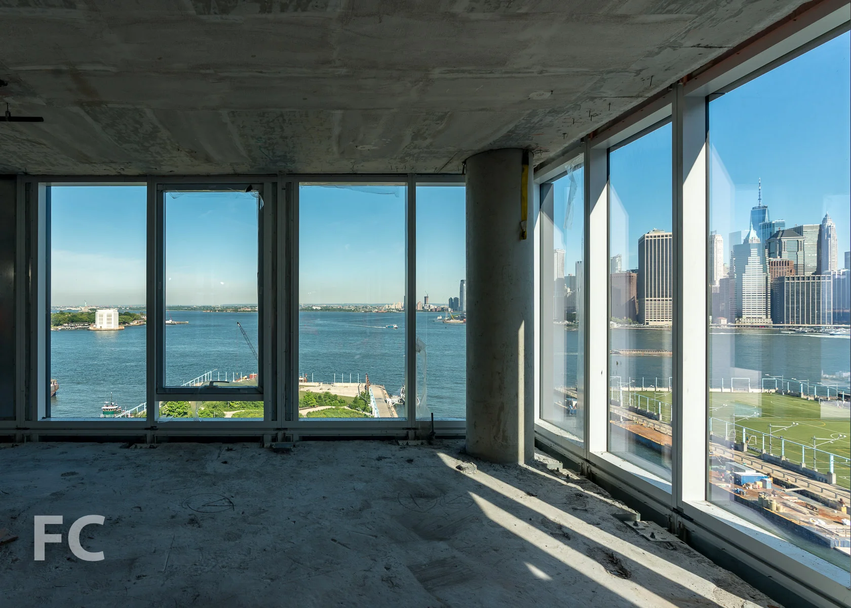 View west from a mid tower residence at 50 Bridge Park Drive.