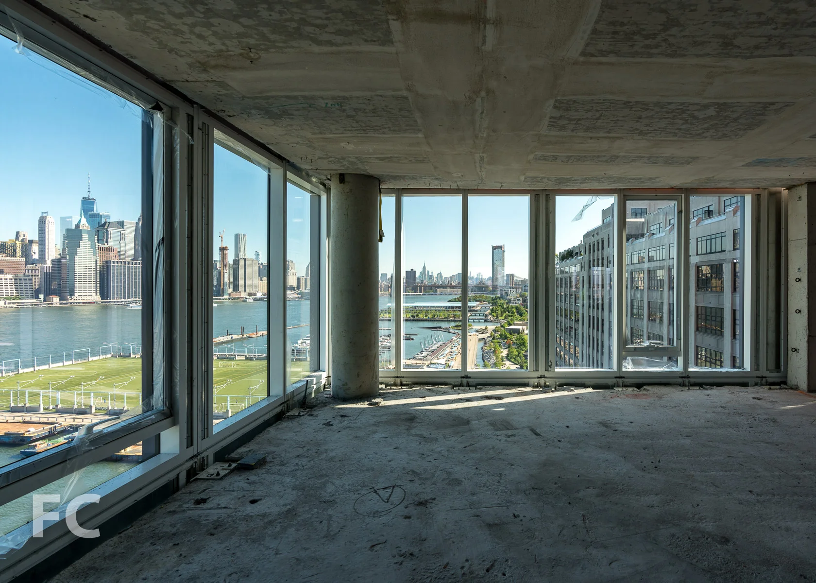 View north from a mid tower residence at 50 Bridge Park Drive.