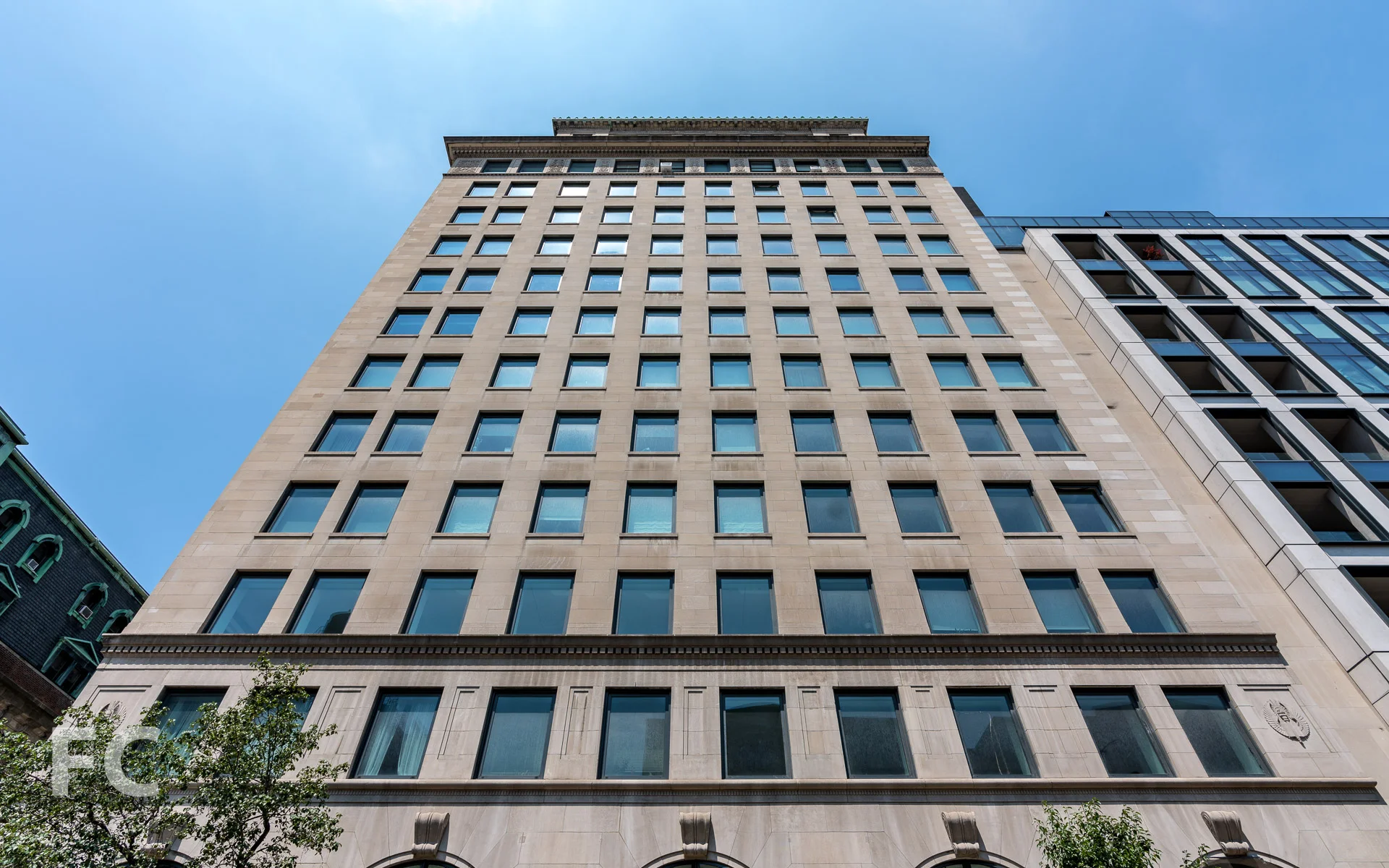 Looking up at the east facade of 88 Lexington.