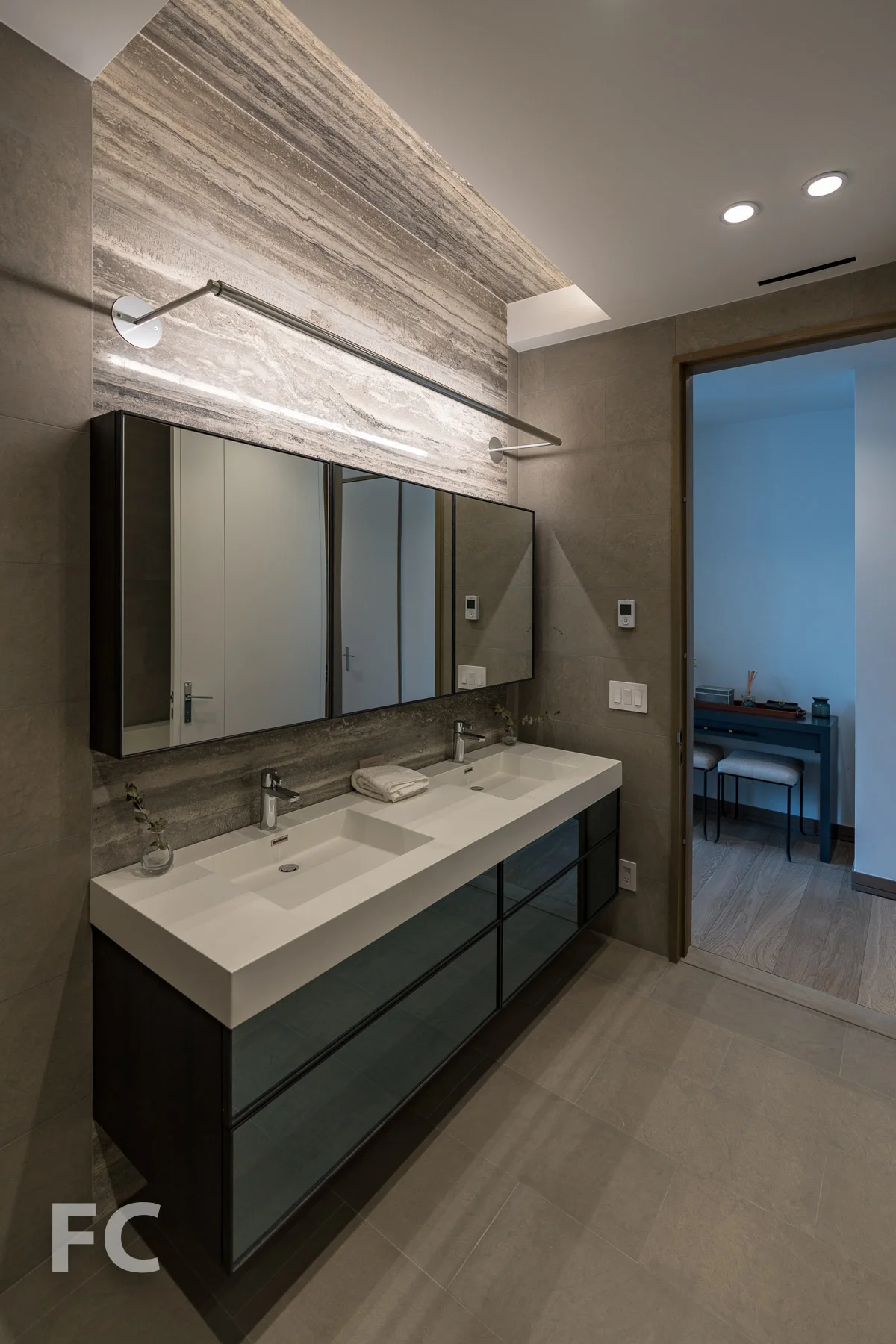 Master bathroom.