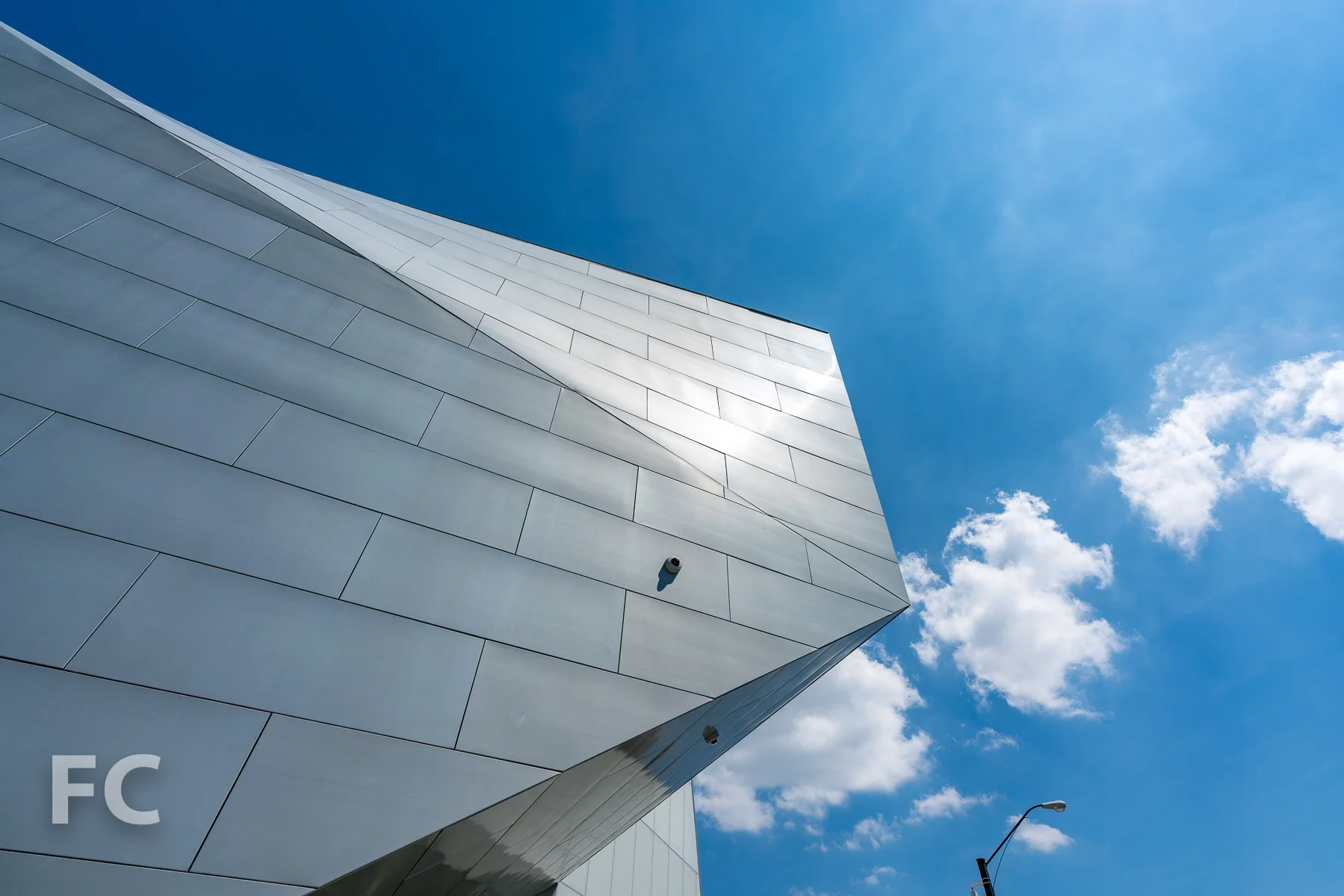 Looking up at the performance space volume.