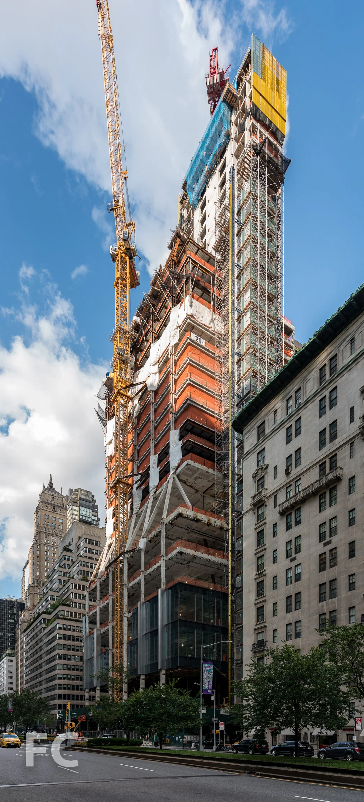 Southwest corner from Park Avenue.