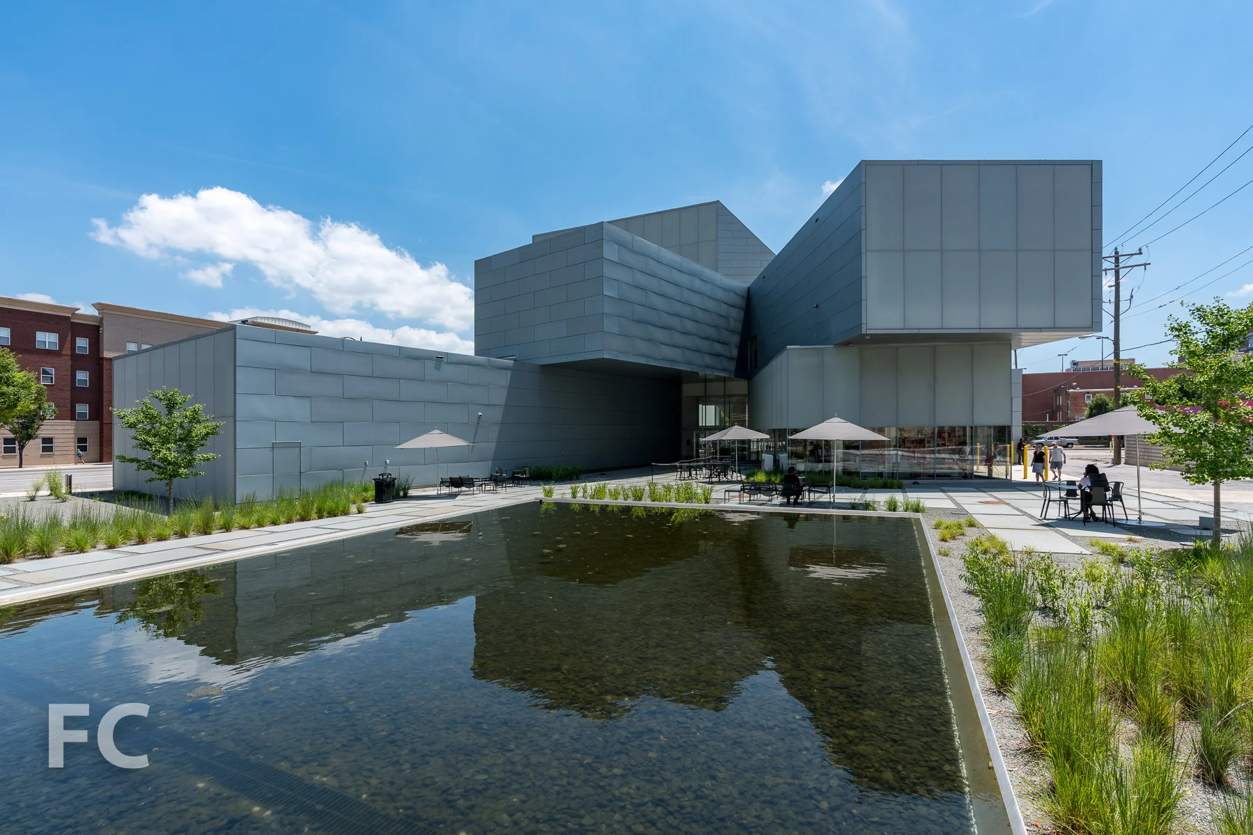 Northwest corner at the sculpture garden.