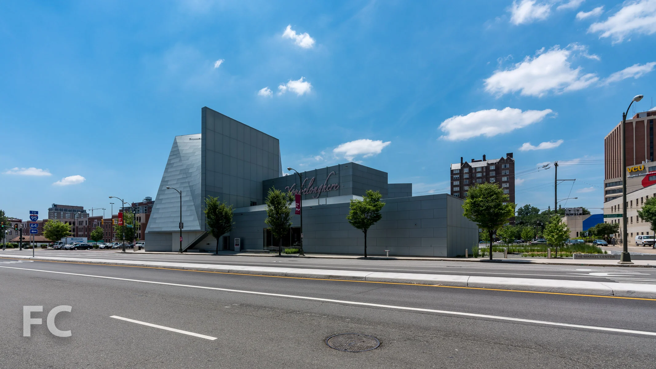 Northeast corner from West Broad Street.