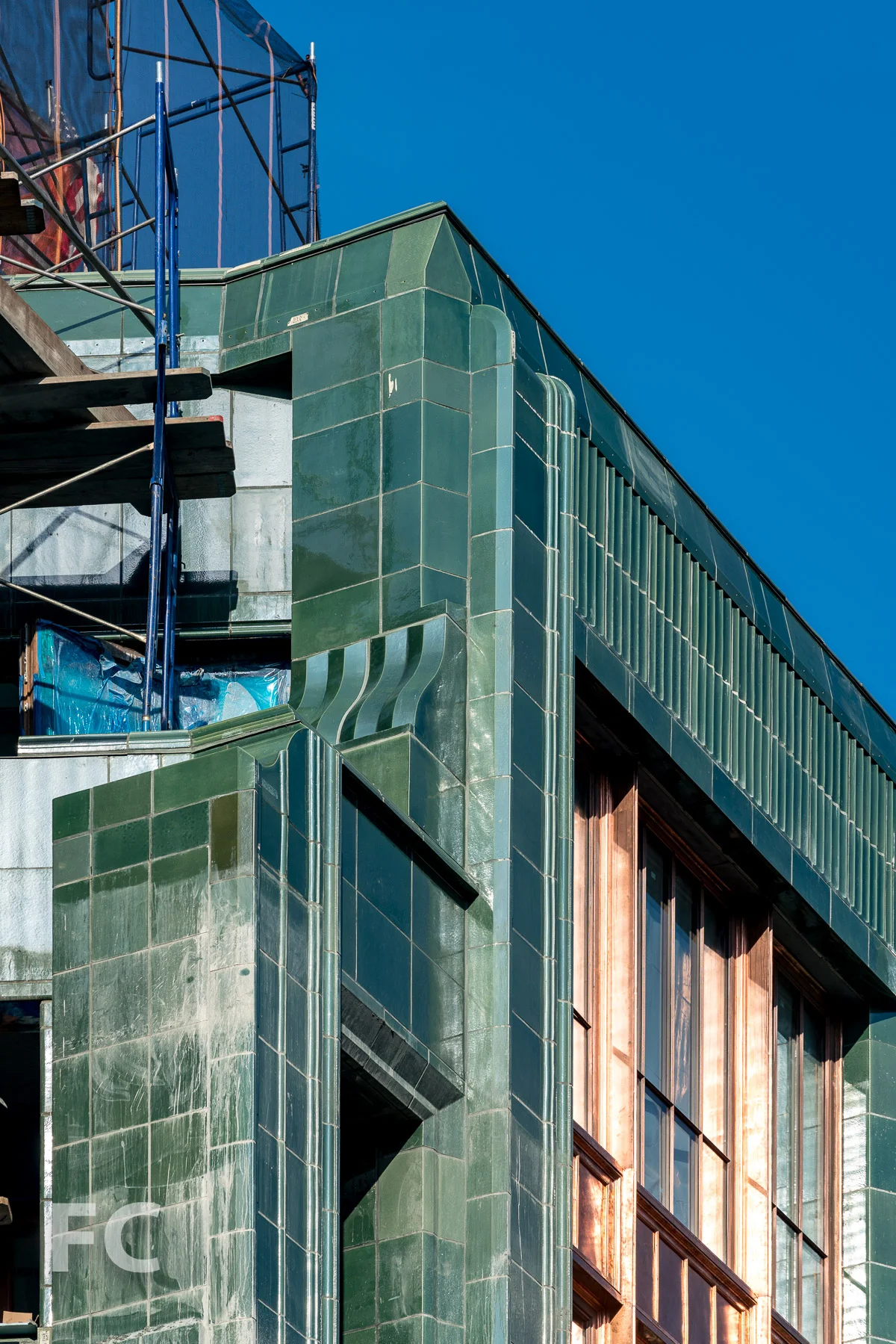 North facade detail.
