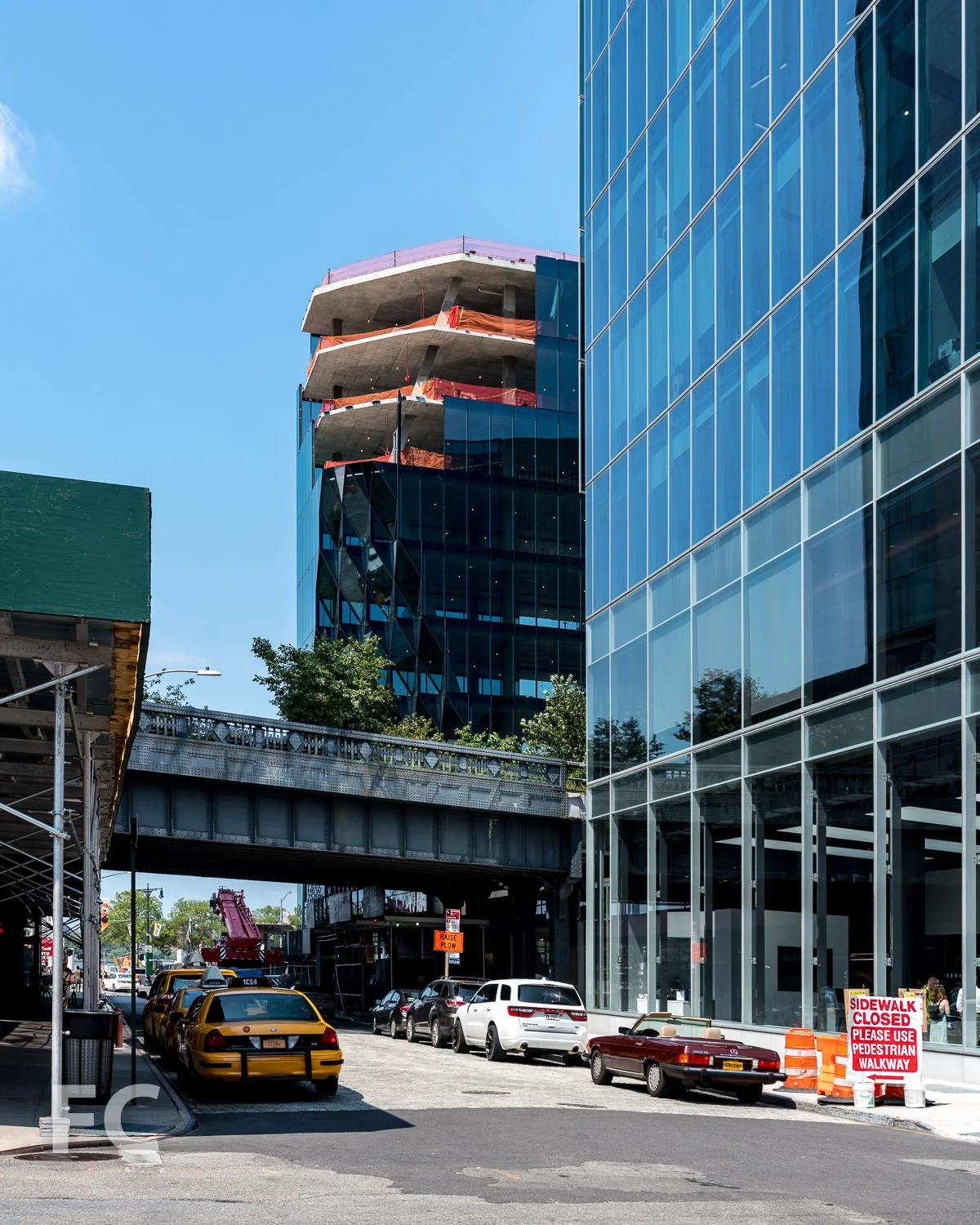 Southeast corner from Washington Street.