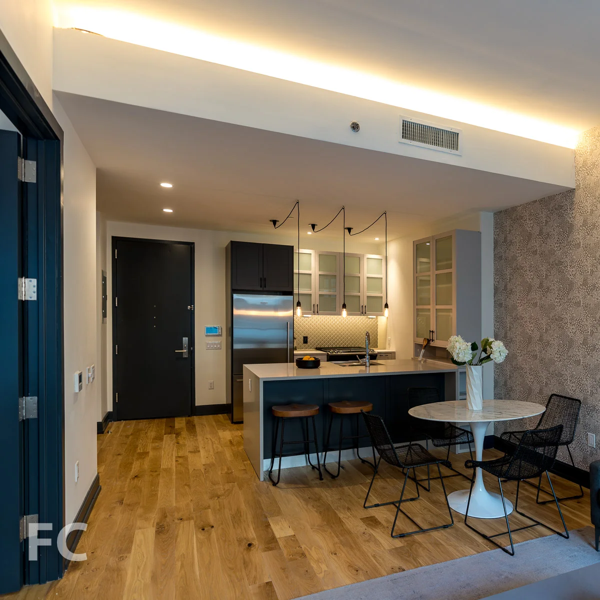 Kitchen and dining.