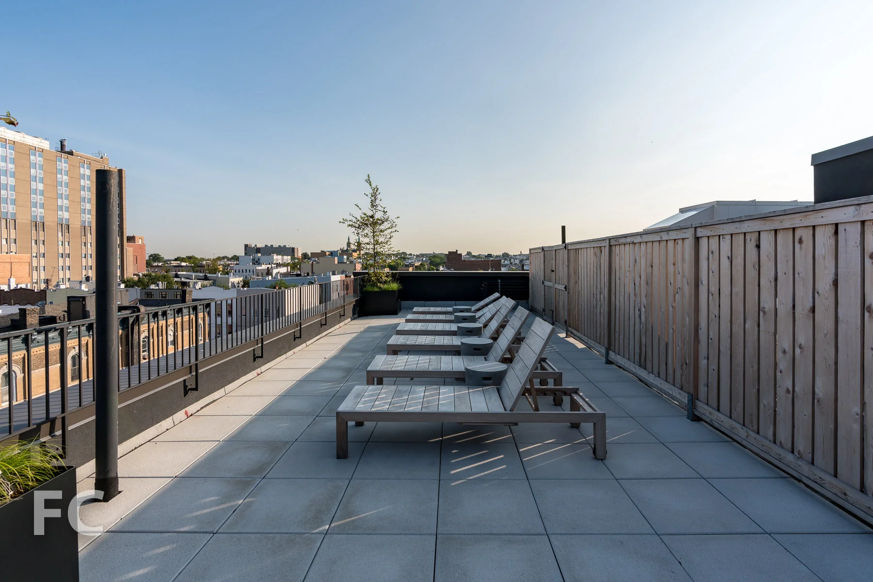 Rooftop deck.