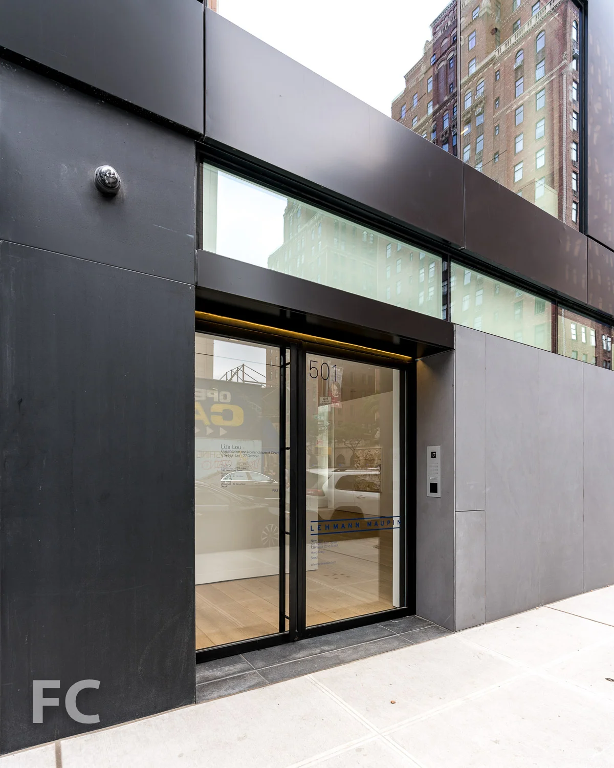 Lehmann Maupin Gallery entrance.