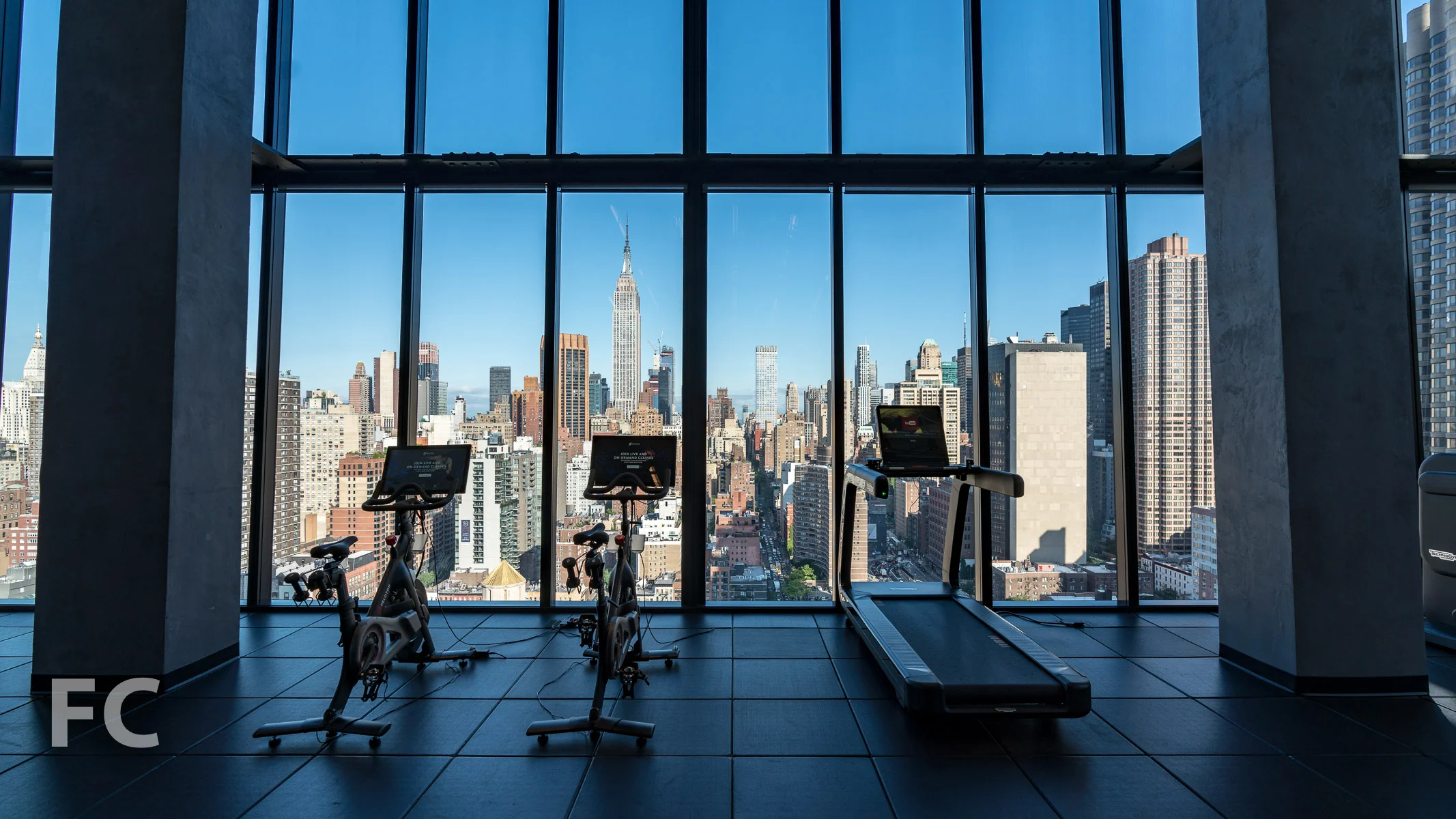Fitness center.