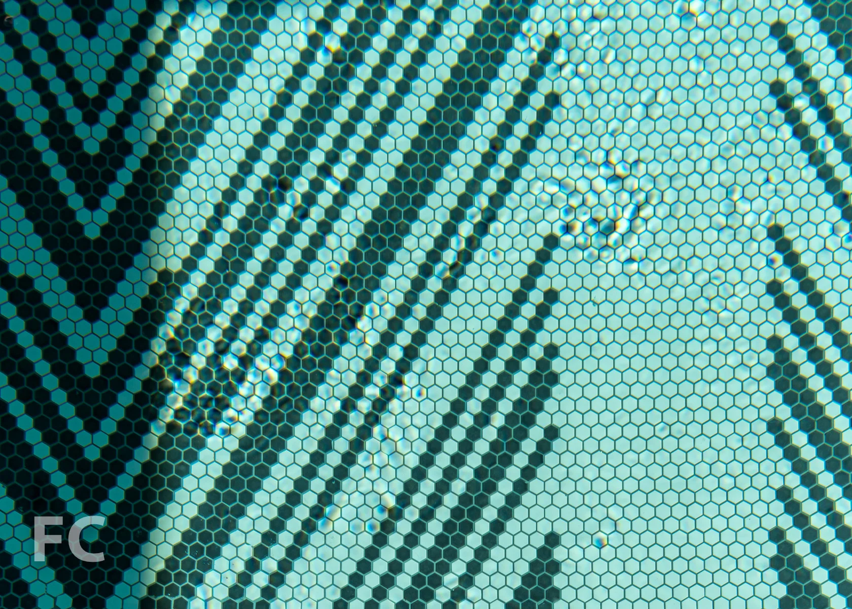 Pool floor detail.