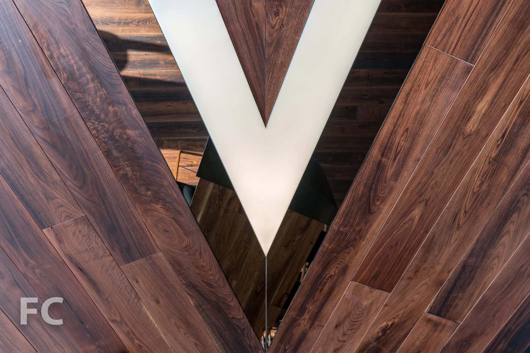Ceiling detail at the residents lounge.