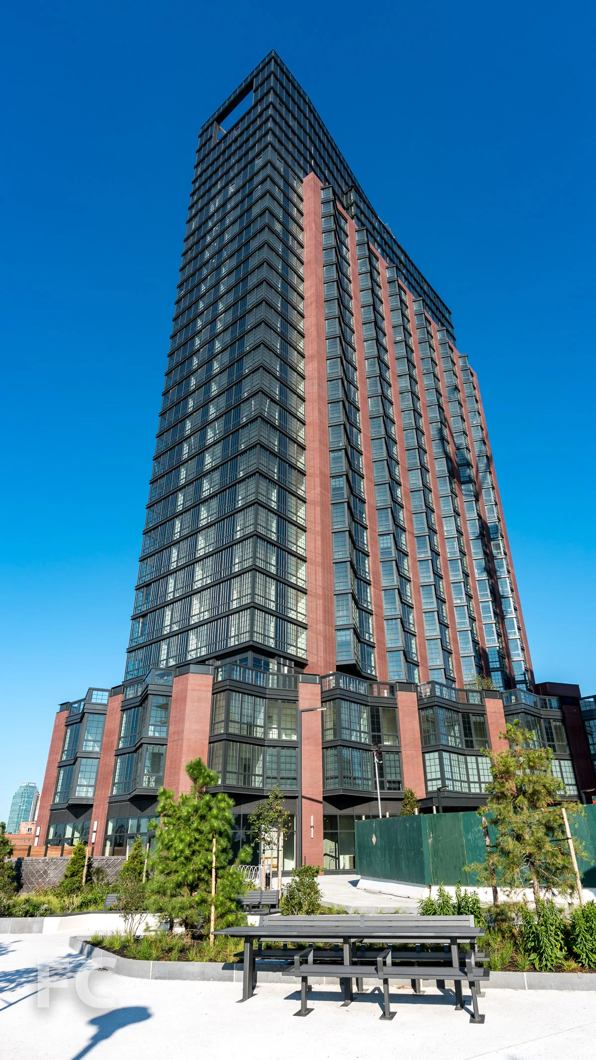 Northwest corner of 37 Blue Slip from the promenade.