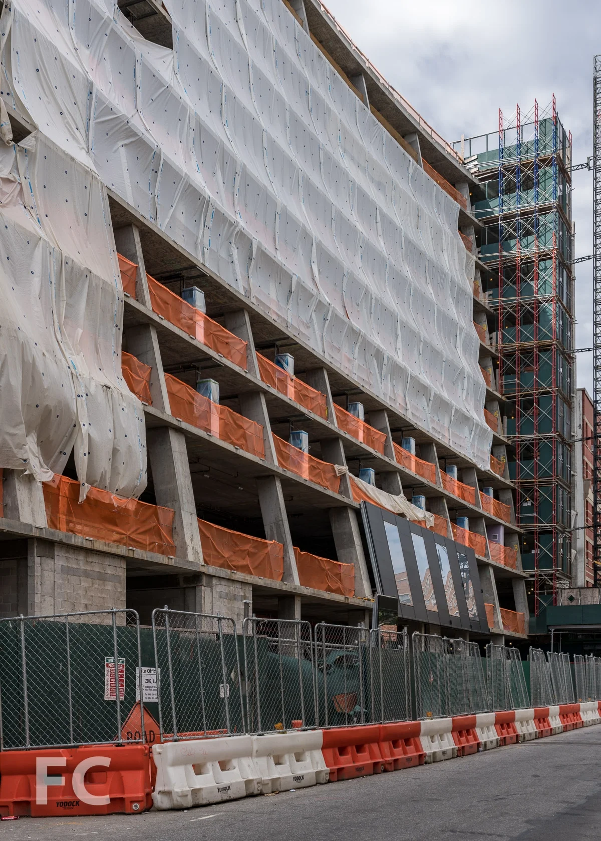North facade from East 126th Street.