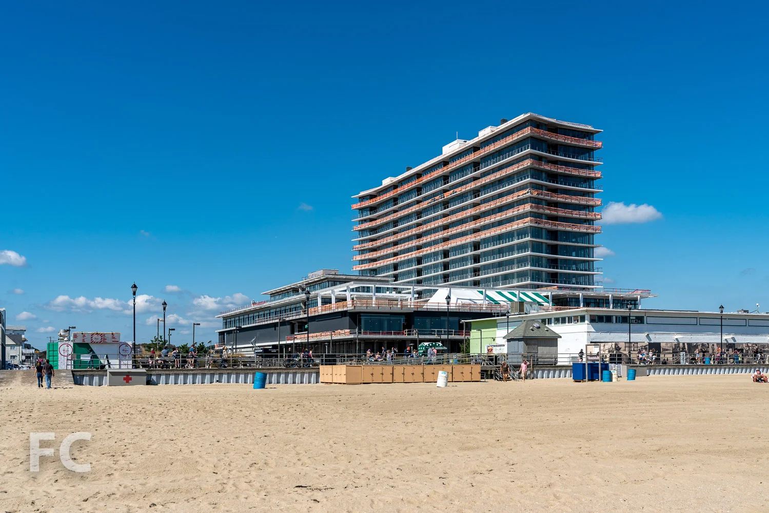 Southeast corner from the beach.