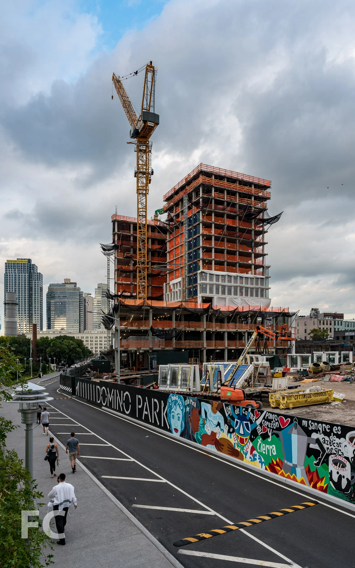 Southwest corner from Domino Park.