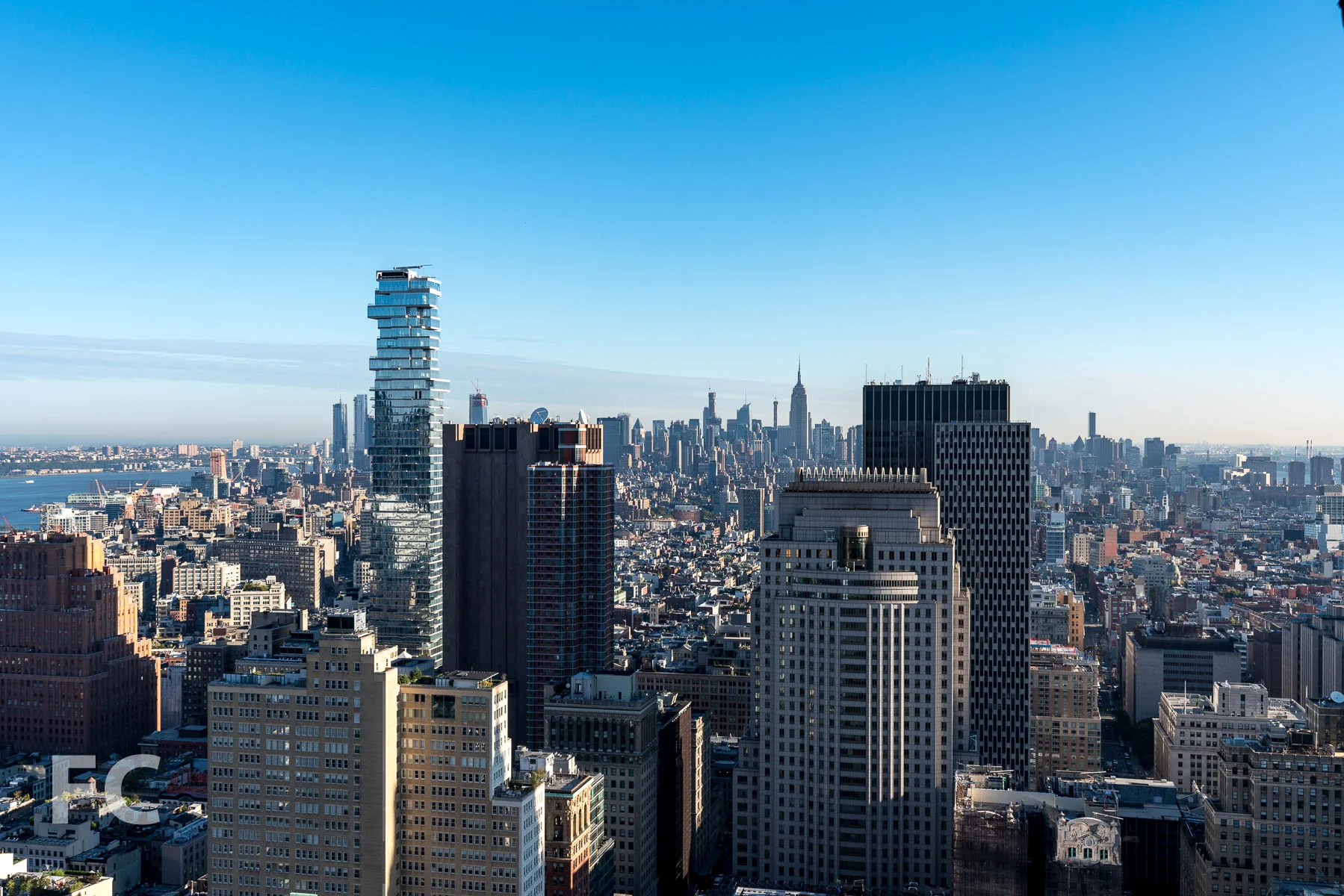 Looking north from the 41st floor towards the Midtown skyline.