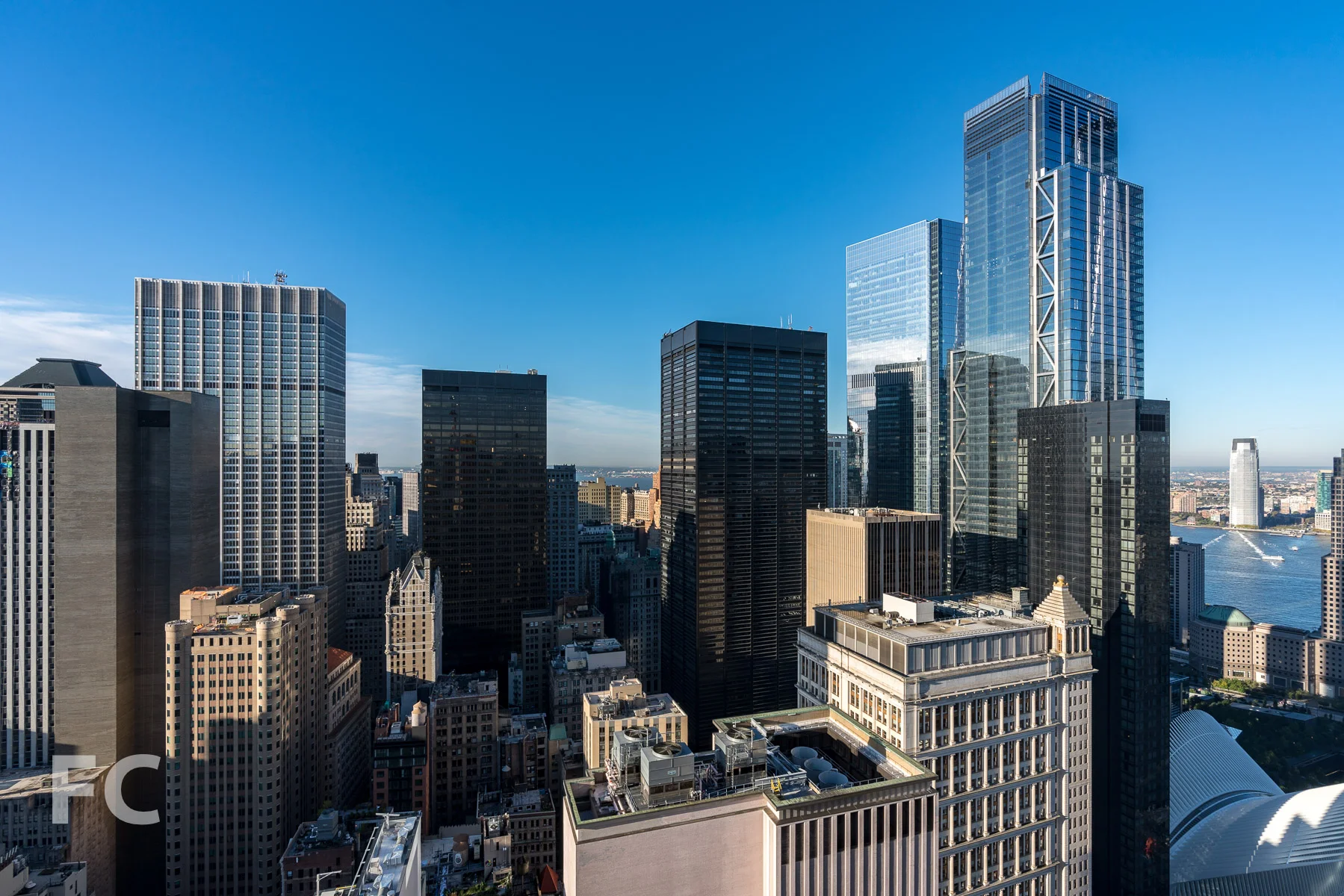 Looking south from the 41st floor towards Lower Manhattan.