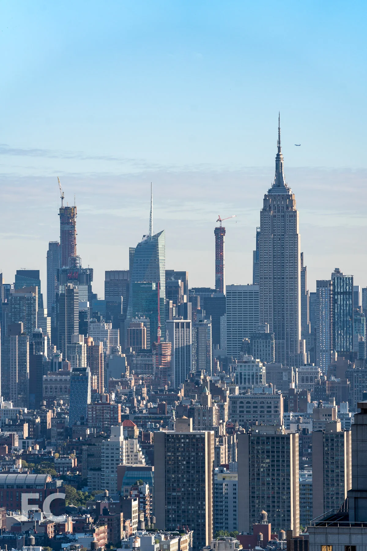 Looking north from the 41st floor towards the Midtown skyline.