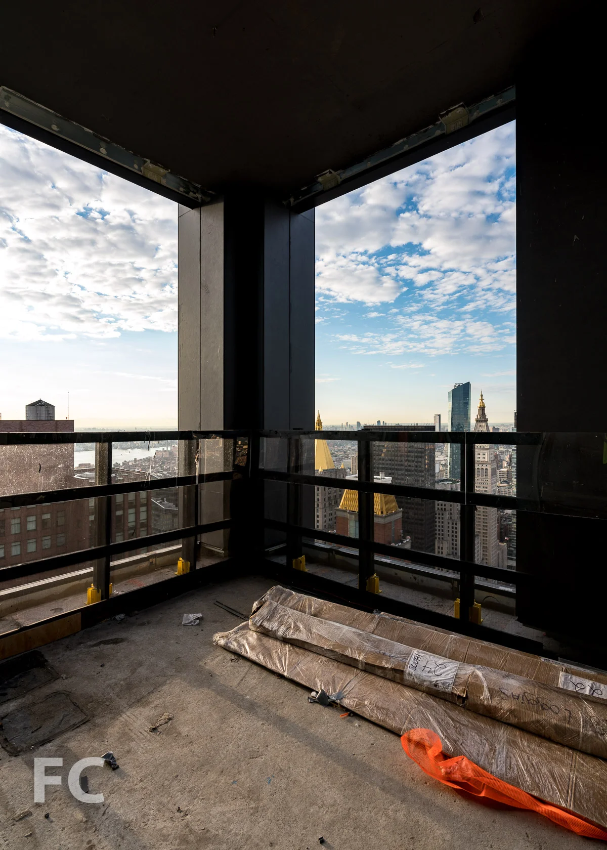 South penthouse terrace.